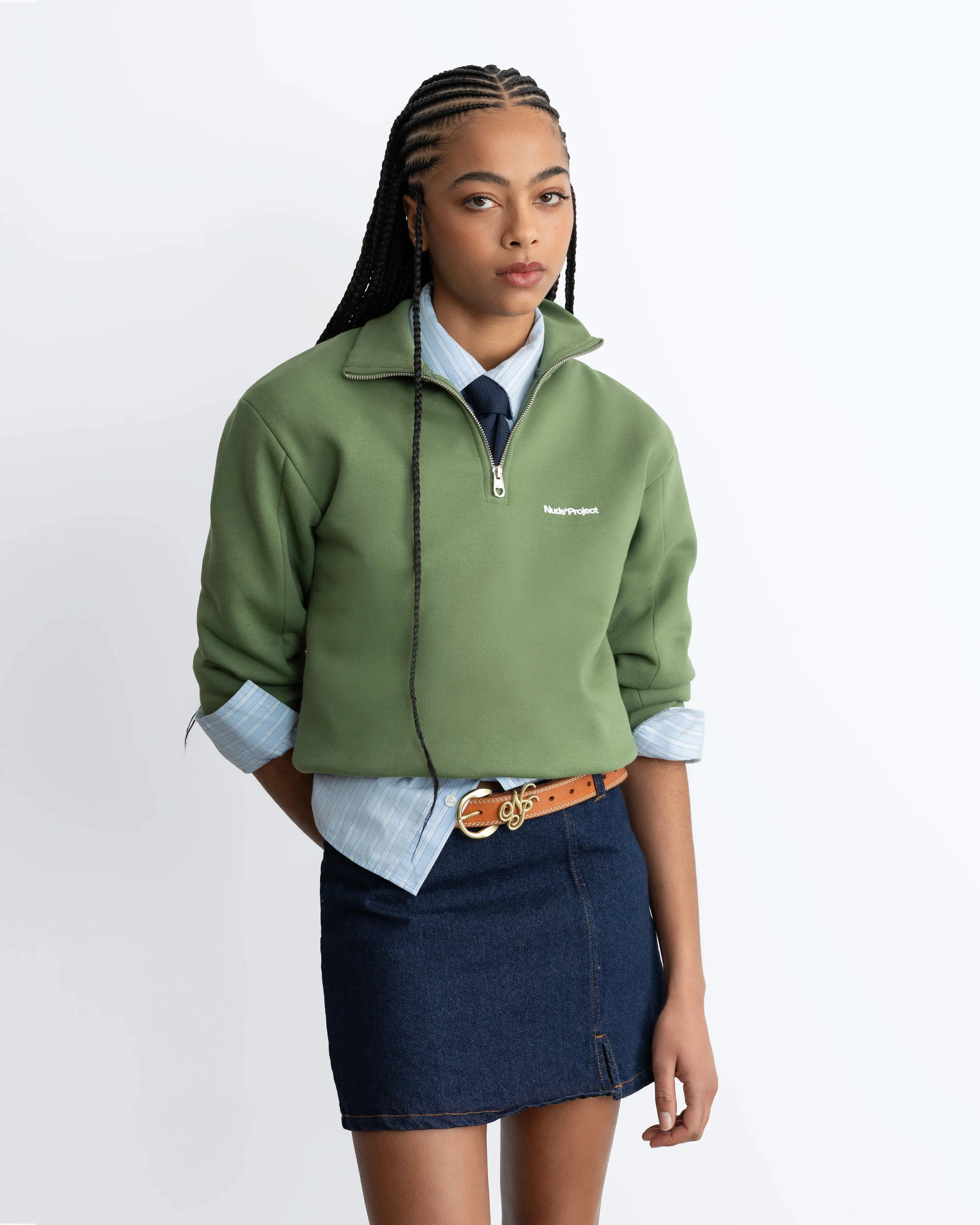 Origins Quarter-Zip Green sold by Nude Project product image thumbnail 2