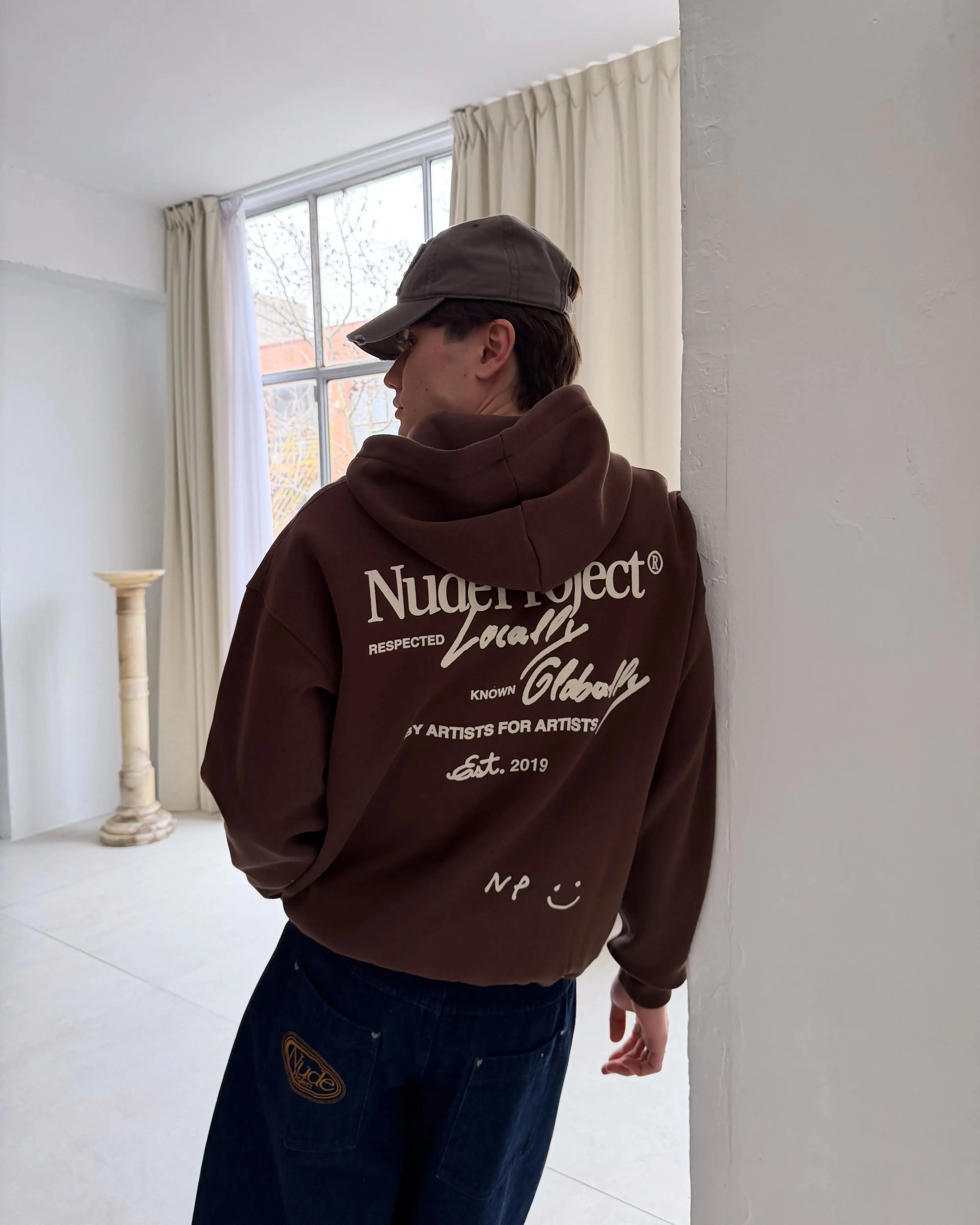 Global Soon Zip-Up Hoodie Brown sold by Nude Project product image thumbnail 5