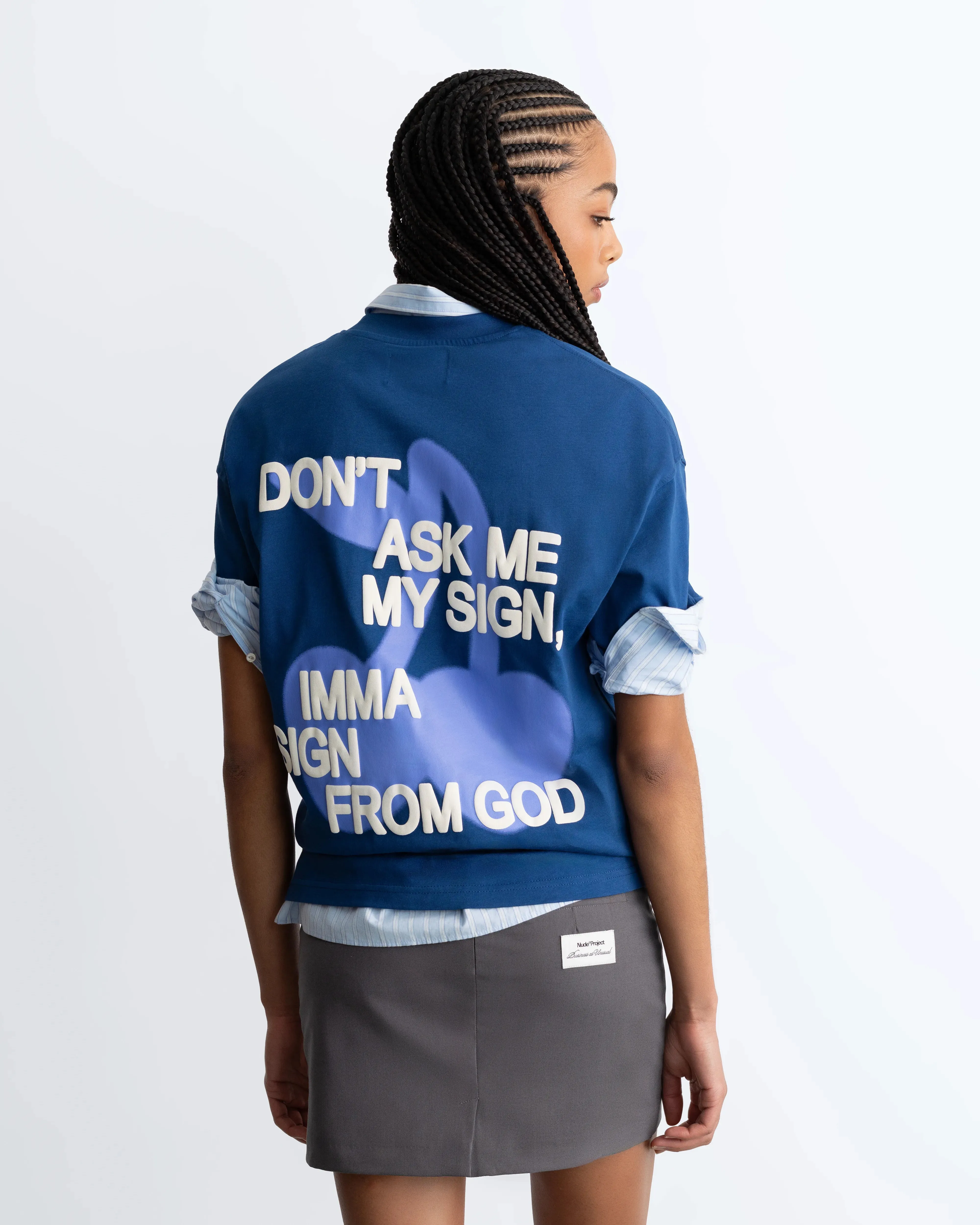 Ladder Tee Navy sold by Nude Project product image thumbnail 4