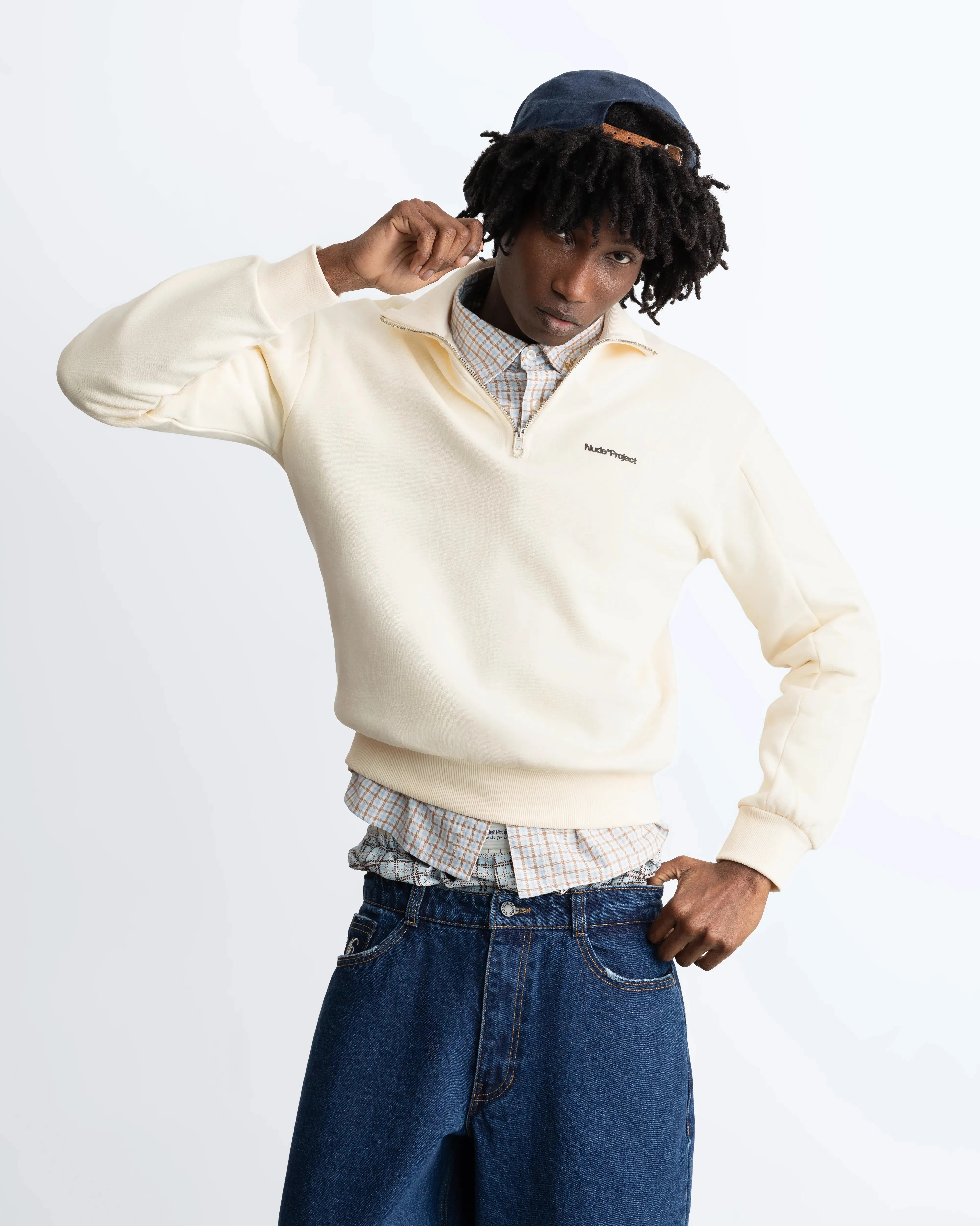 Origins Quarter-Zip Marshmallow sold by Nude Project product image thumbnail 4