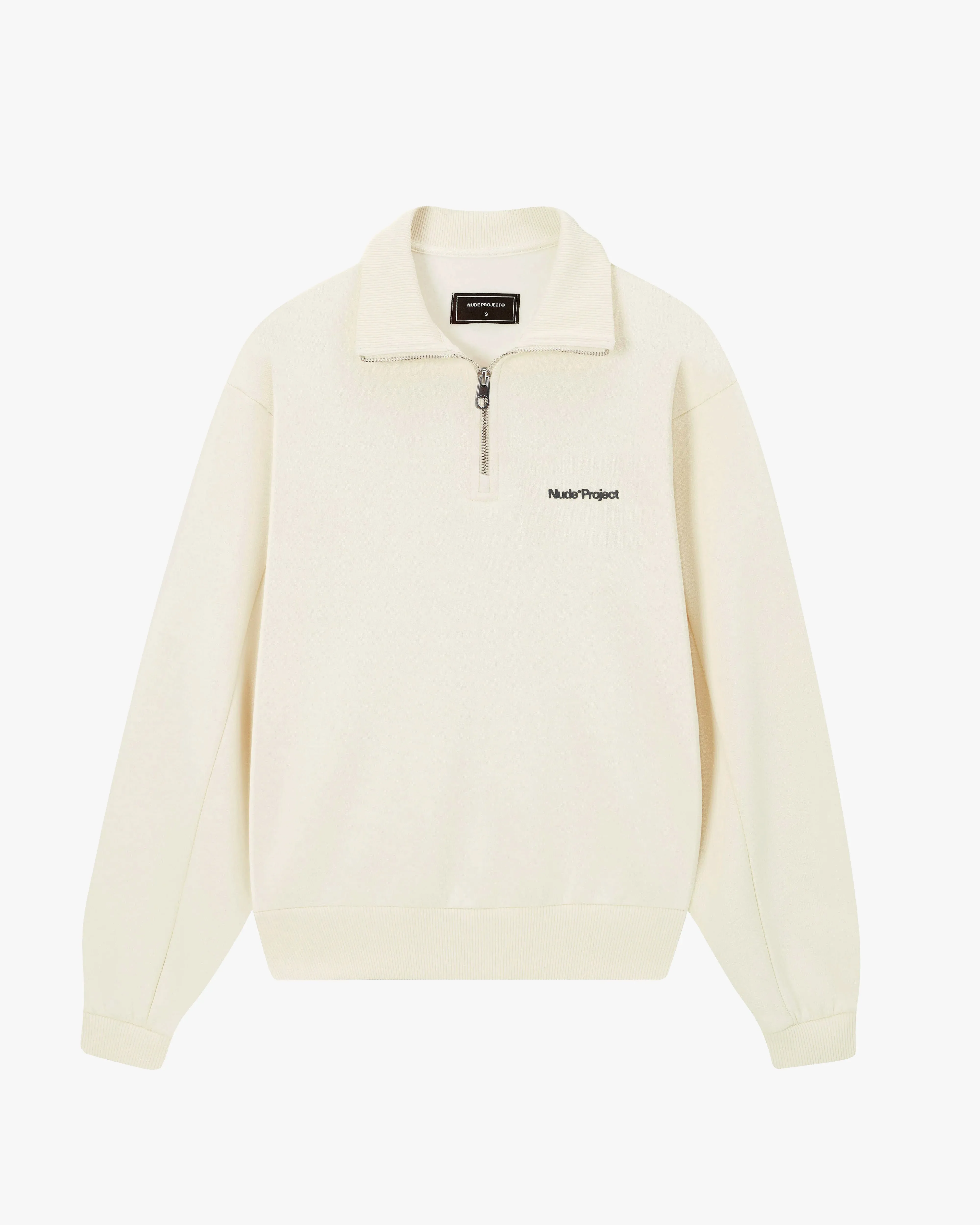 Origins Quarter-Zip Marshmallow sold by Nude Project