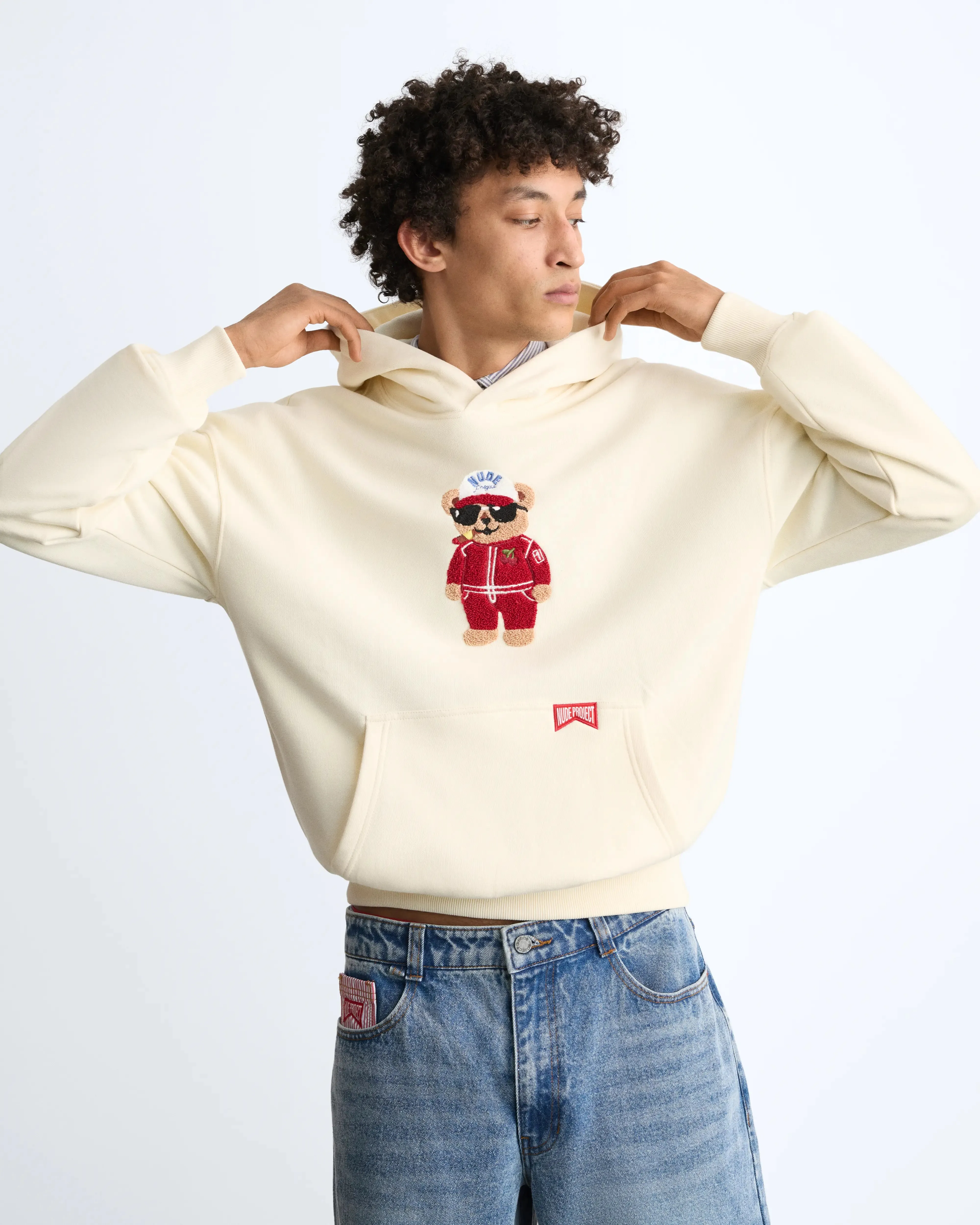 Turbo Ted Hoodie Marshmallow sold by Nude Project product image thumbnail 2