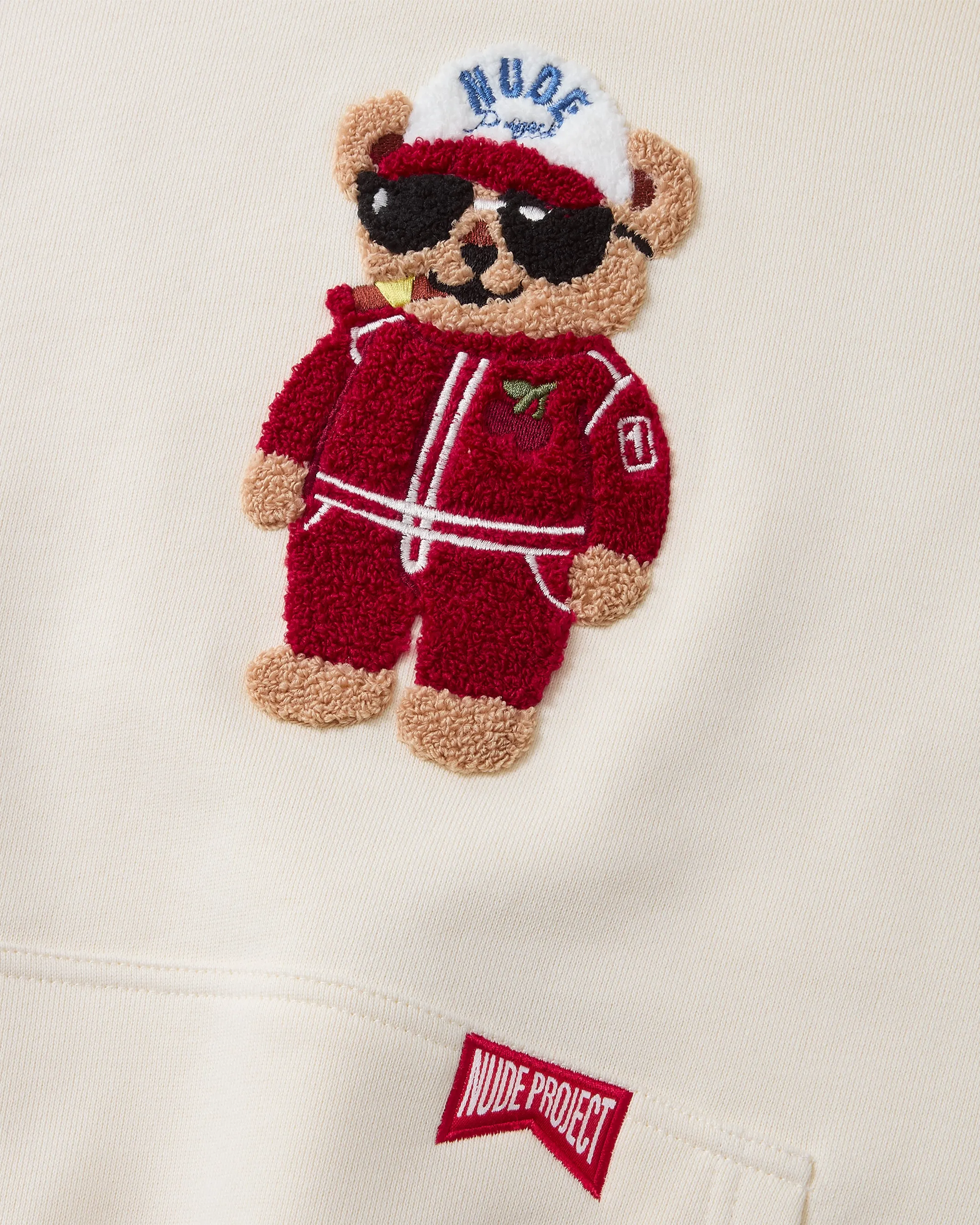 Turbo Ted Hoodie Marshmallow sold by Nude Project product image thumbnail 4