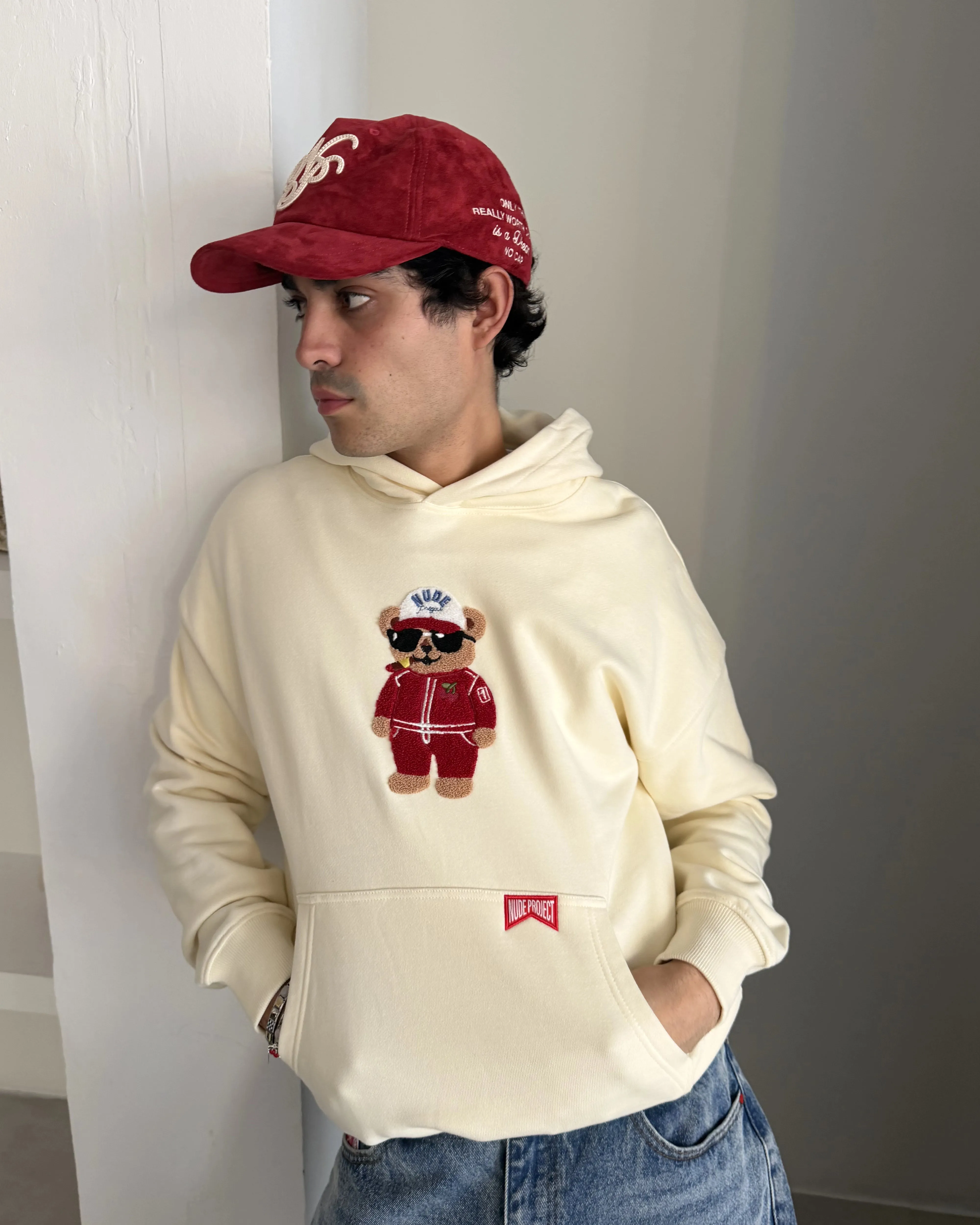 Turbo Ted Hoodie Marshmallow sold by Nude Project product image thumbnail 3