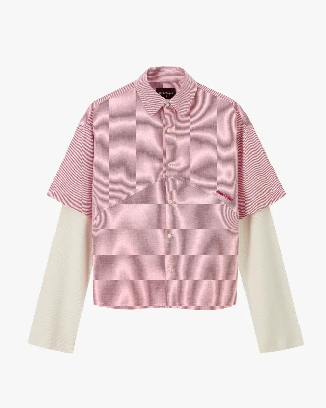 Palier Double Sleeve Shirt Red made by Nude Project