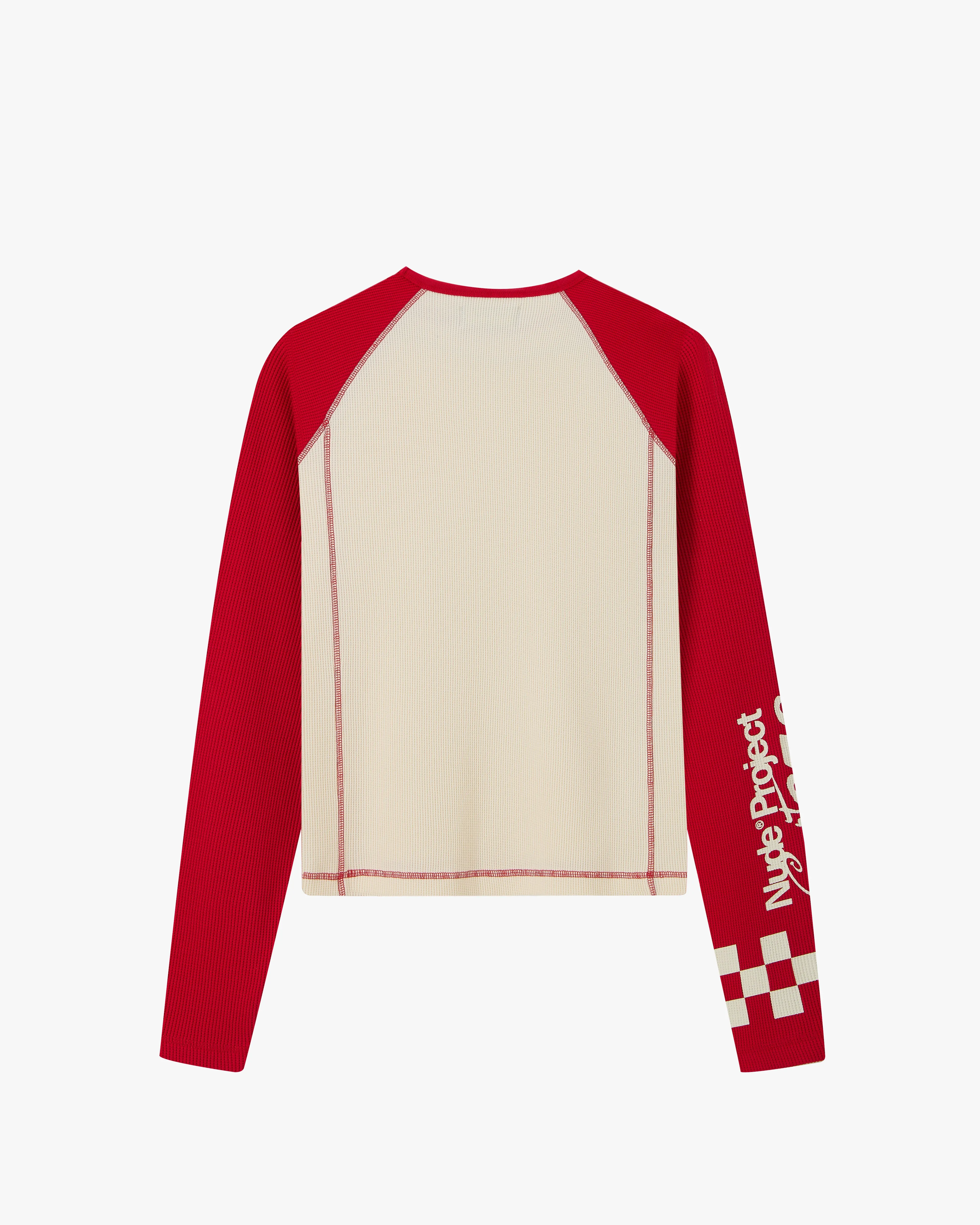 Slim Waffle Long-Sleeve Tee sold by Nude Project product image thumbnail 4