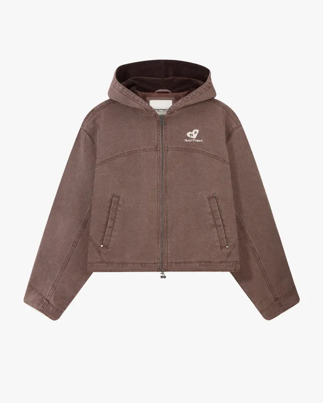 Co-Worker Jacket Canvas Brown made by Nude Project
