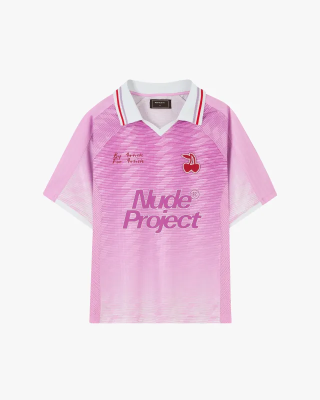 Radja Football Tee Pink sold by Nude Project