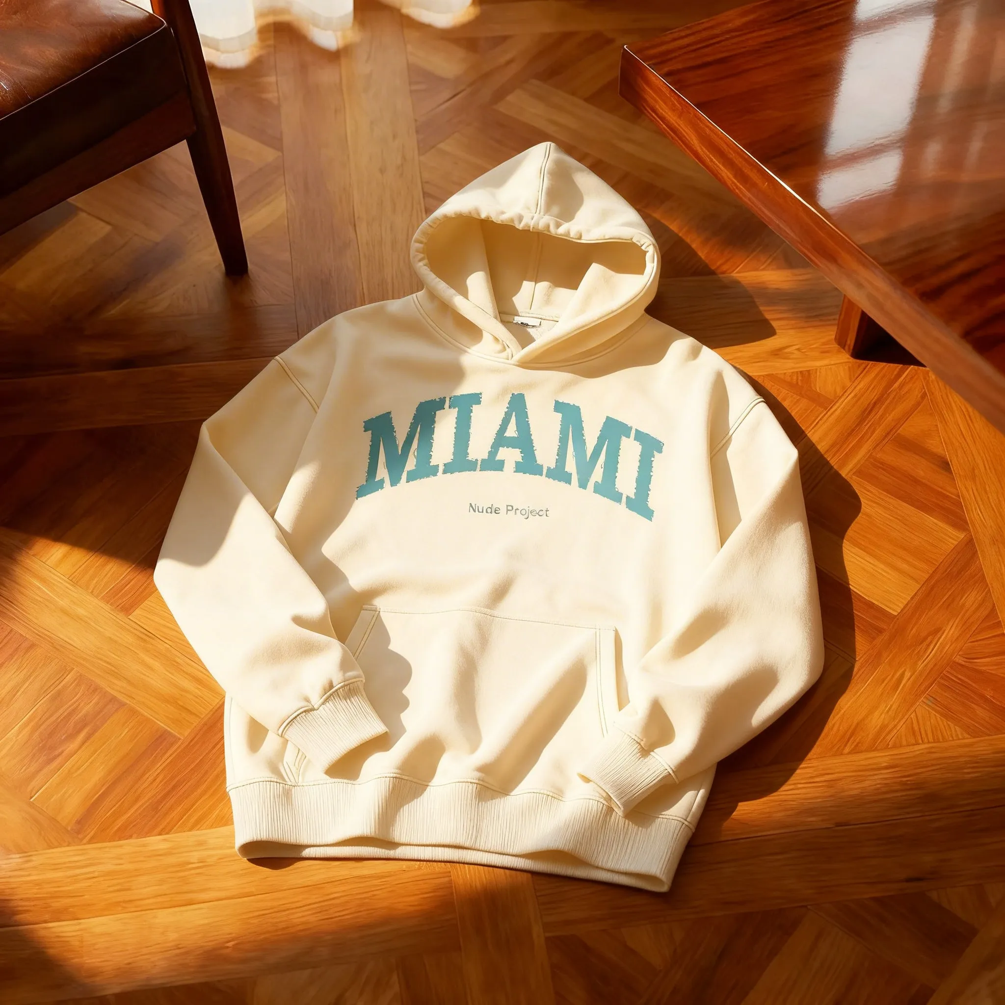 Miami Exclusive Hoodie Marshmallow sold by Nude Project