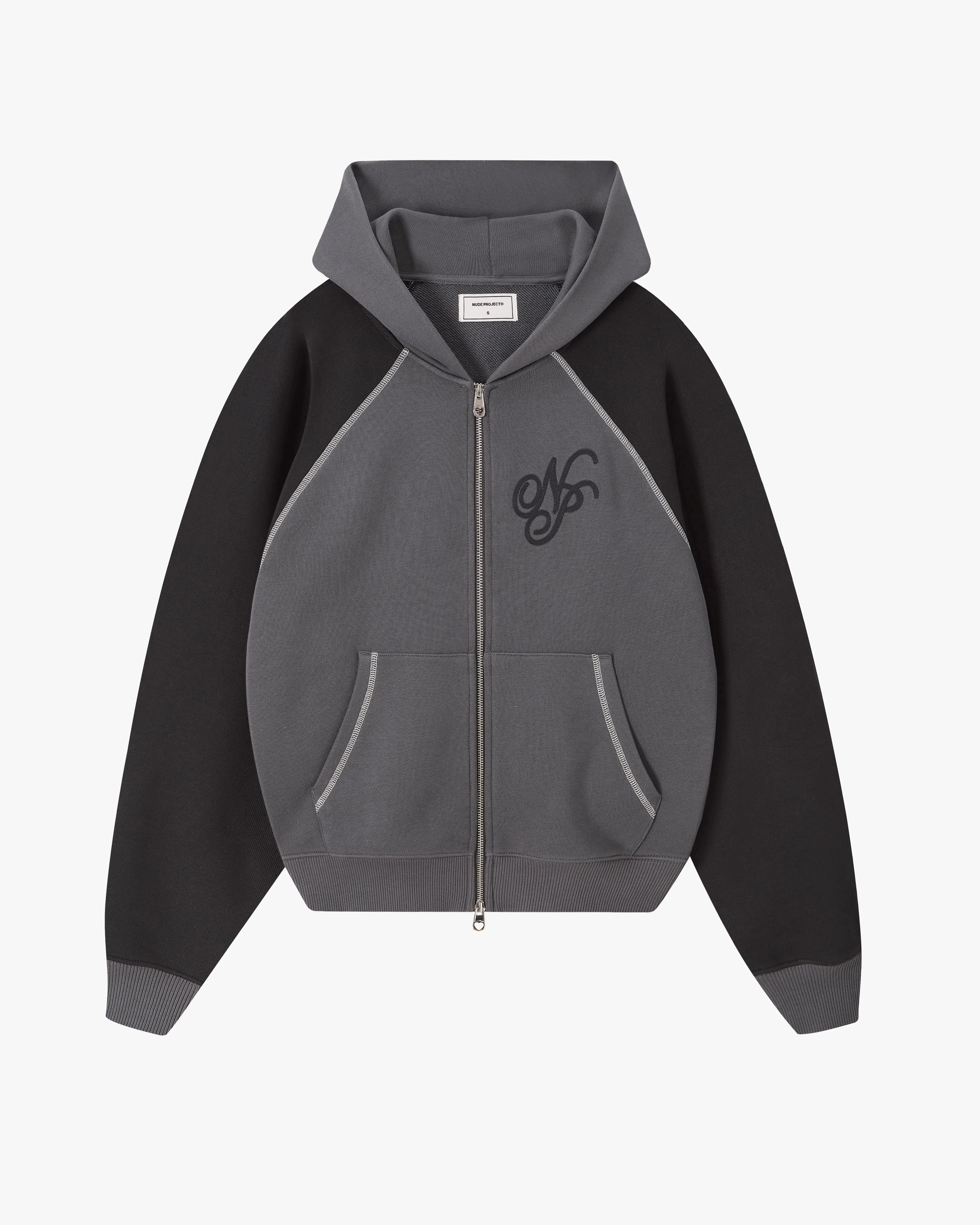 Team Zip-Up Hoodie Ash sold by Nude Project