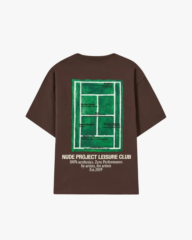 Court Tee Brown made by Nude Project
