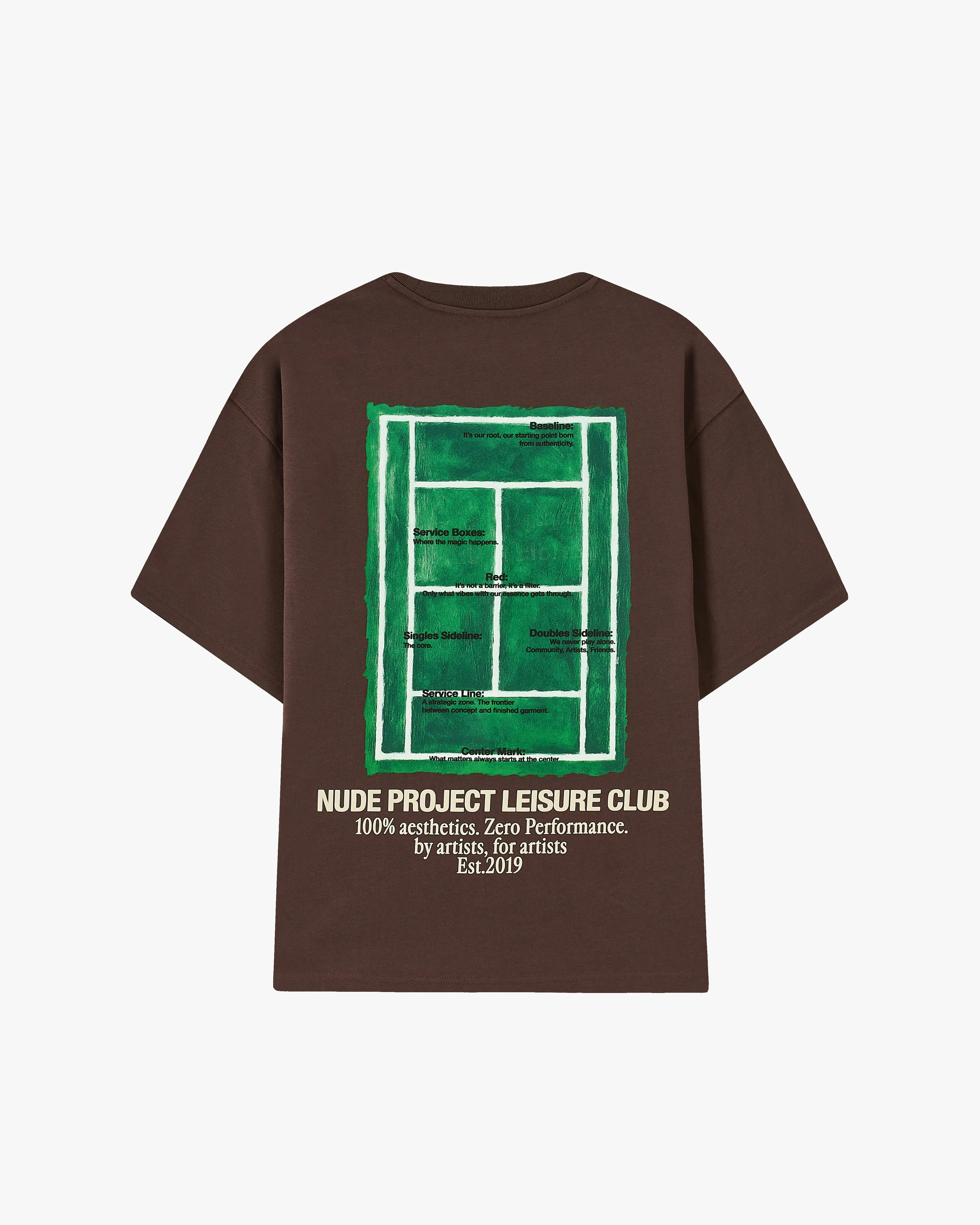 Court Tee Brown sold by Nude Project