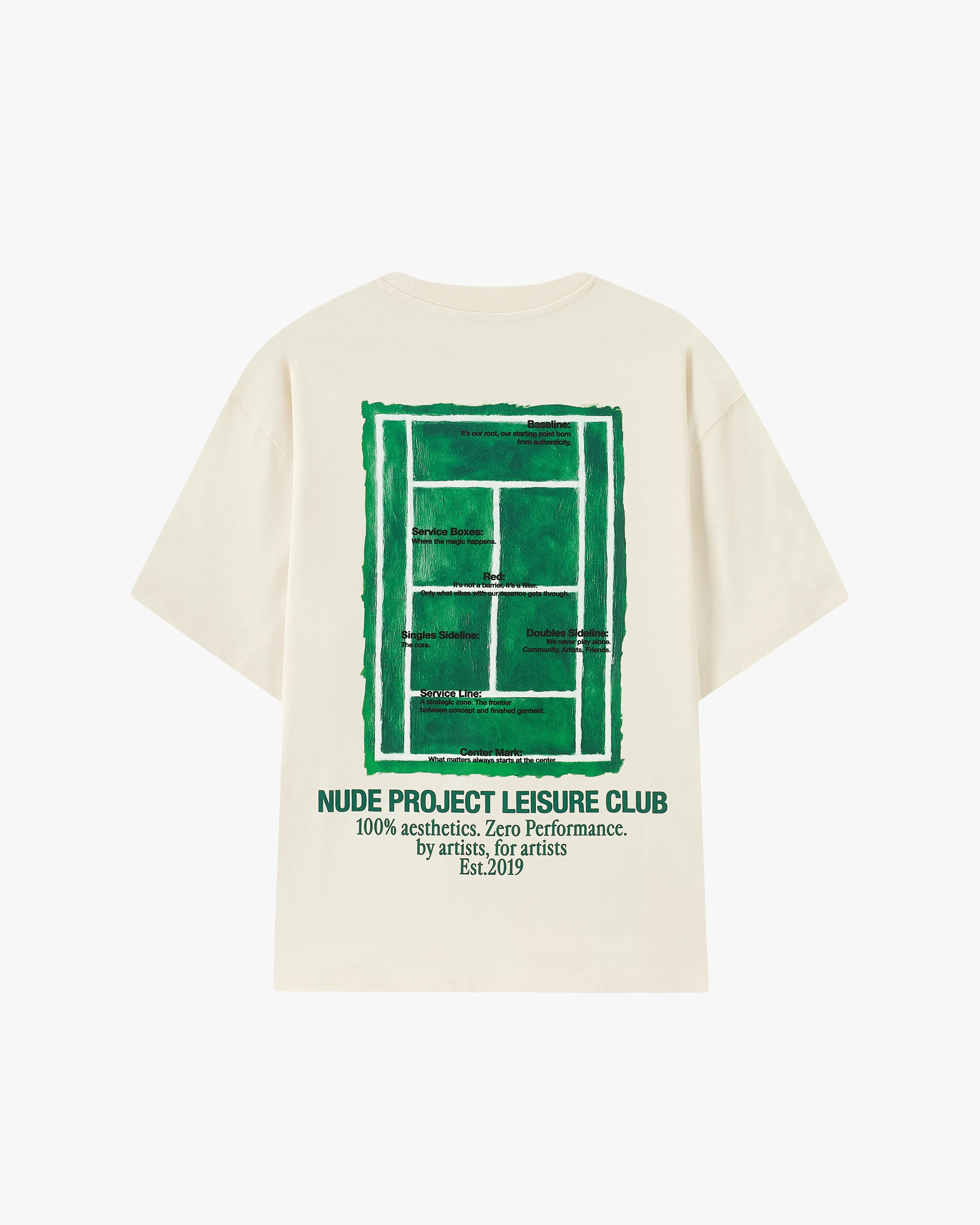 Court Tee Ivory sold by Nude Project