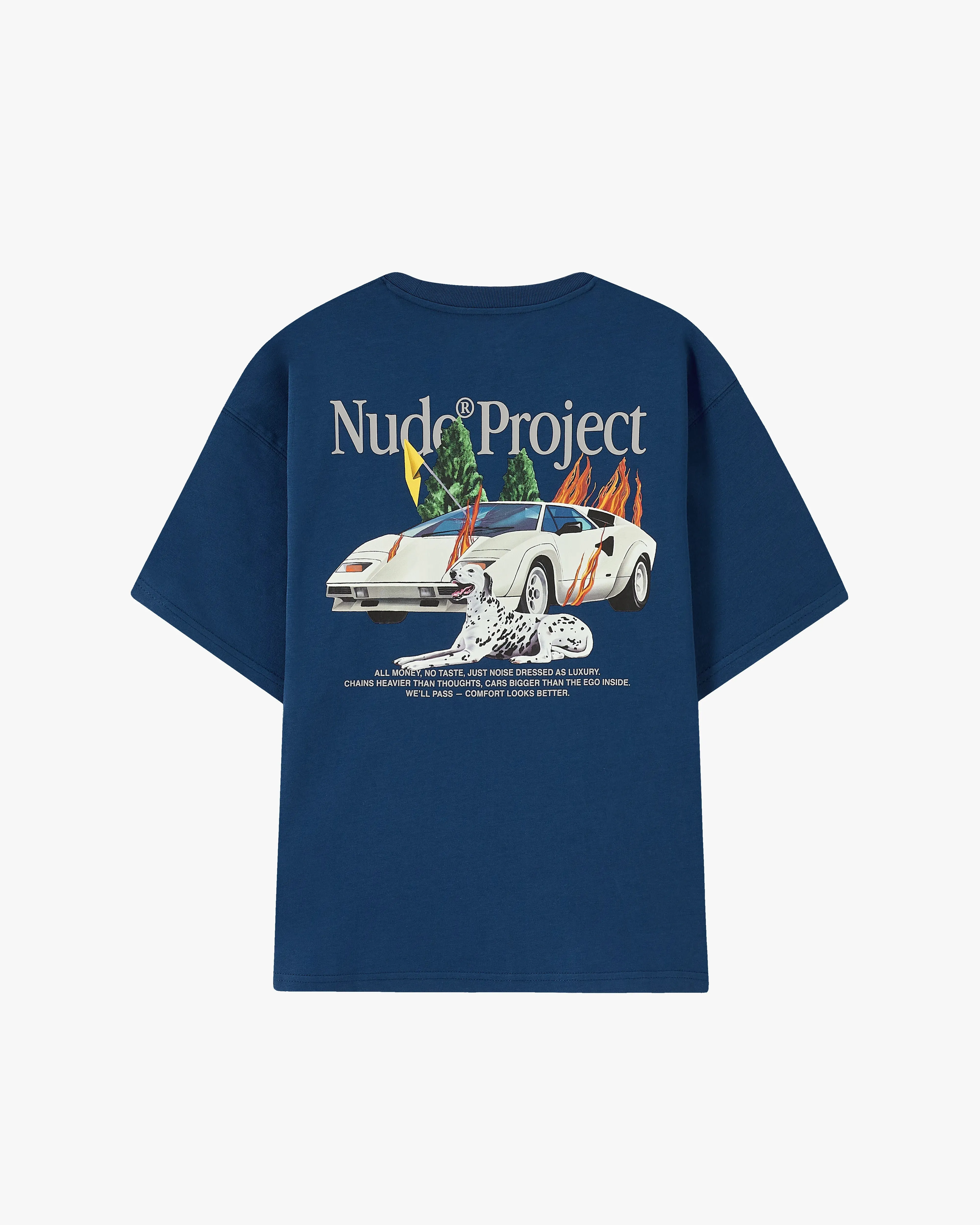 Belfort Tee Navy sold by Nude Project