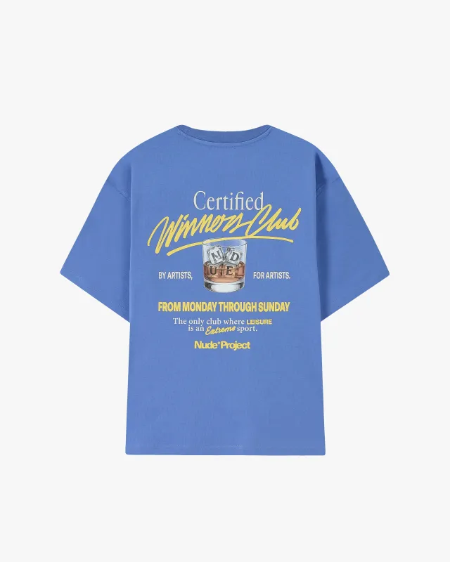 Winners Club Tee Blue made by Nude Project