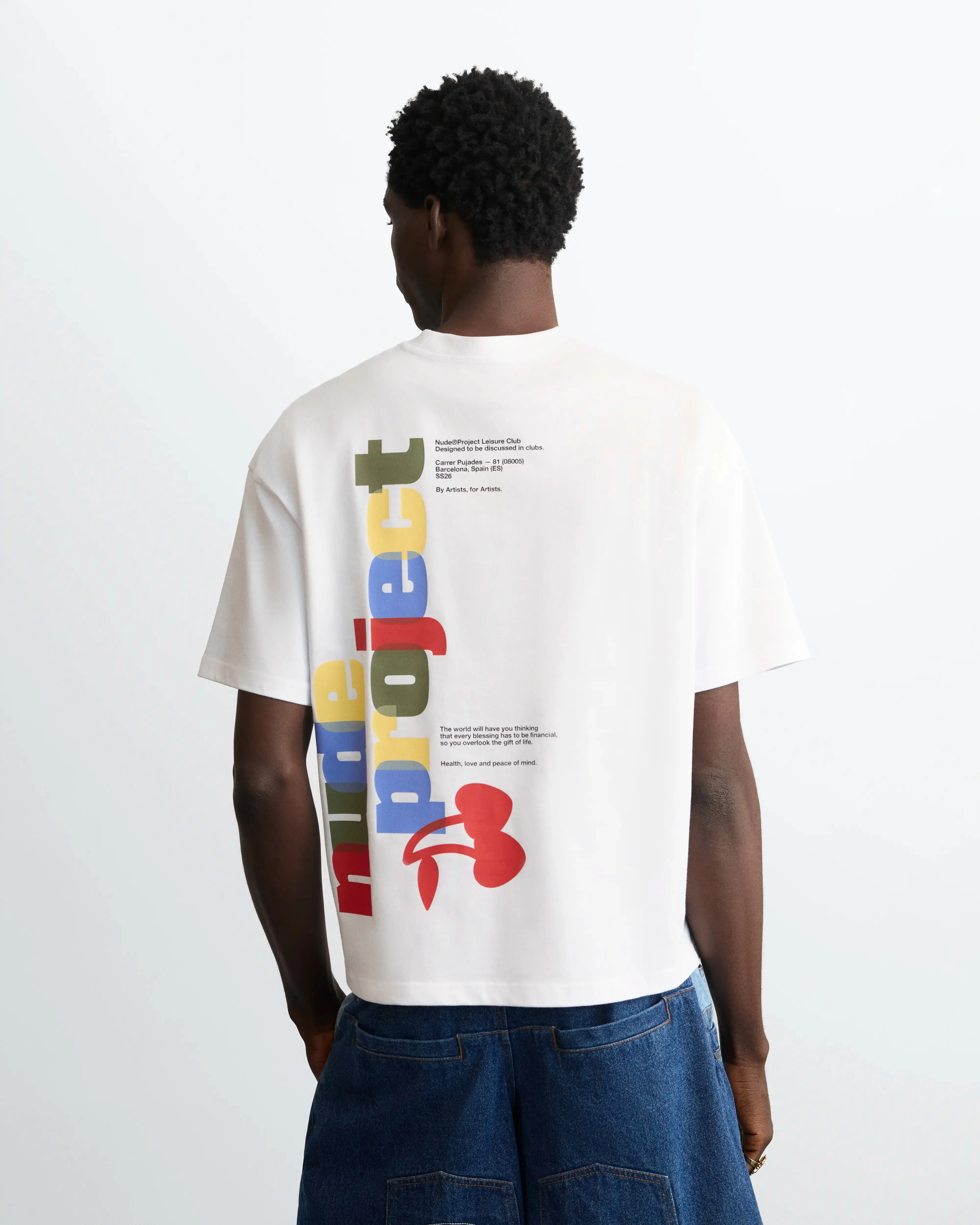 Brixton Tee White sold by Nude Project