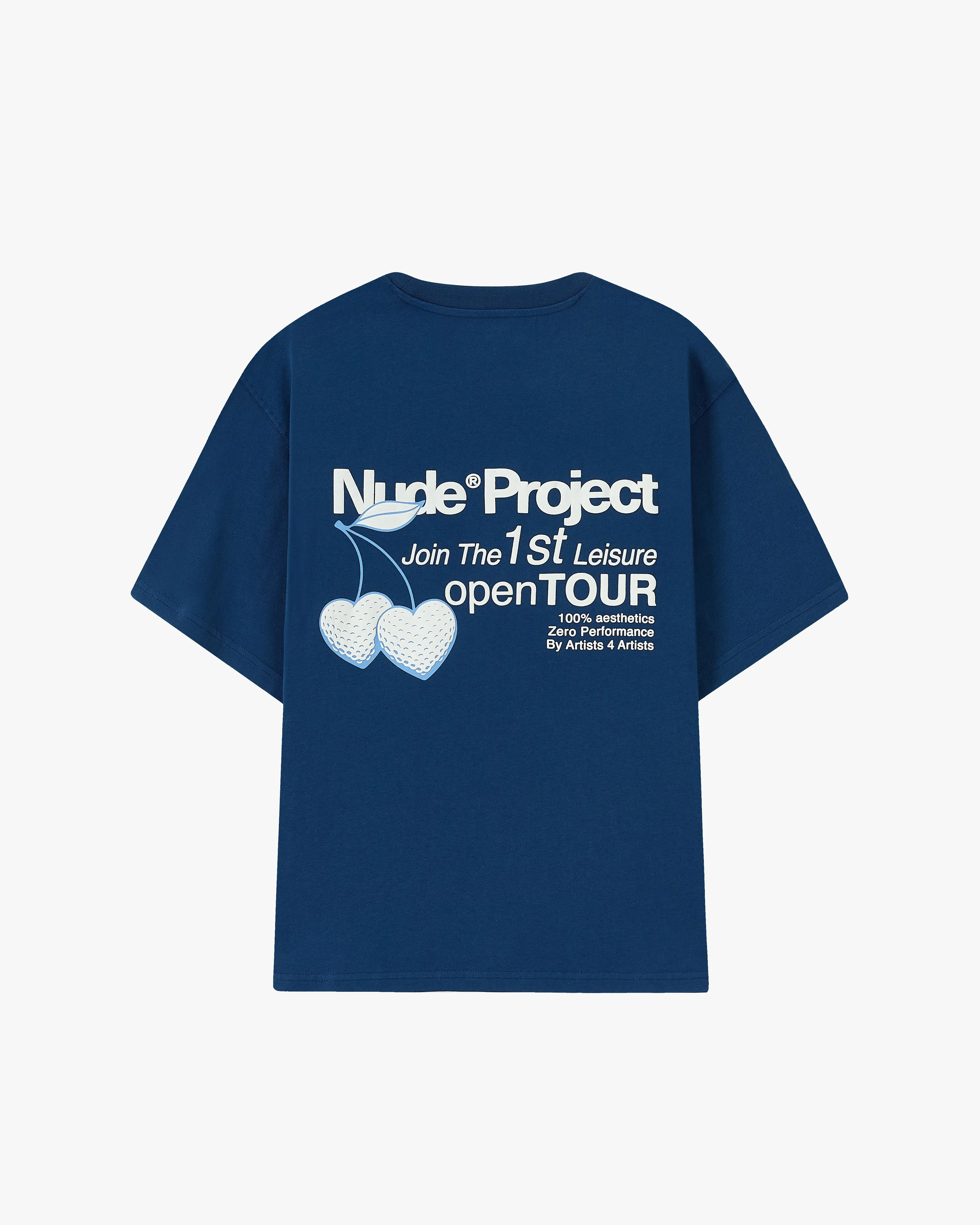 Leisure Tour Tee Navy sold by Nude Project