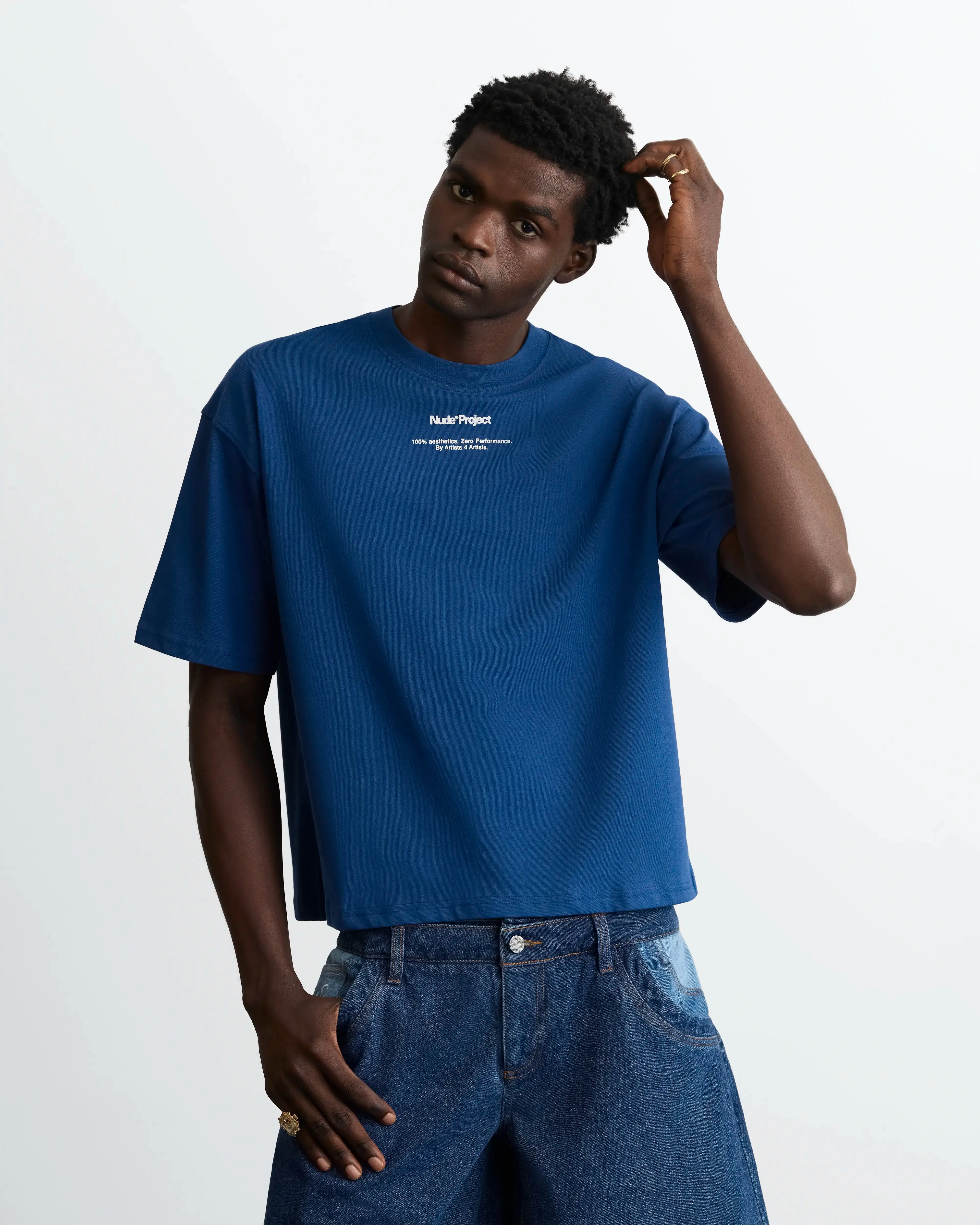 Leisure Tour Tee Navy sold by Nude Project product image thumbnail 3