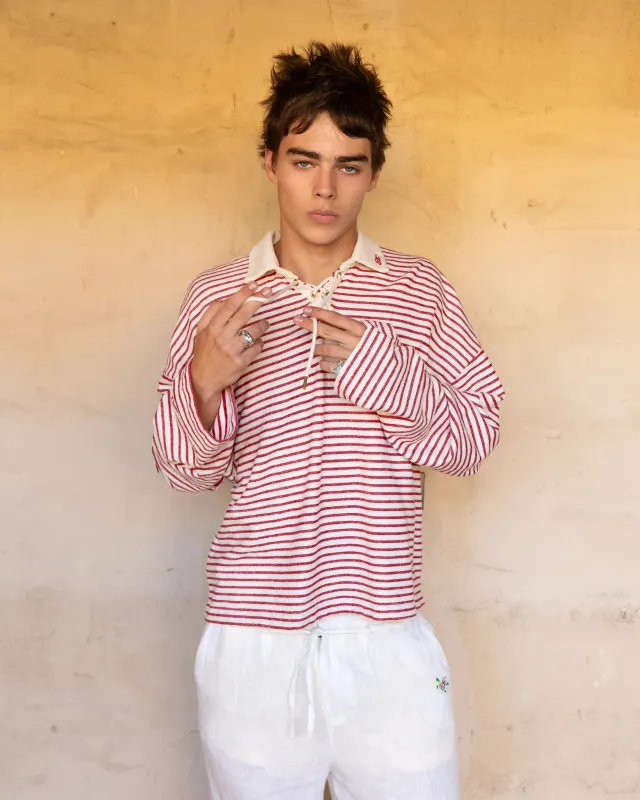 Faded Striped Polo made by Nude Project