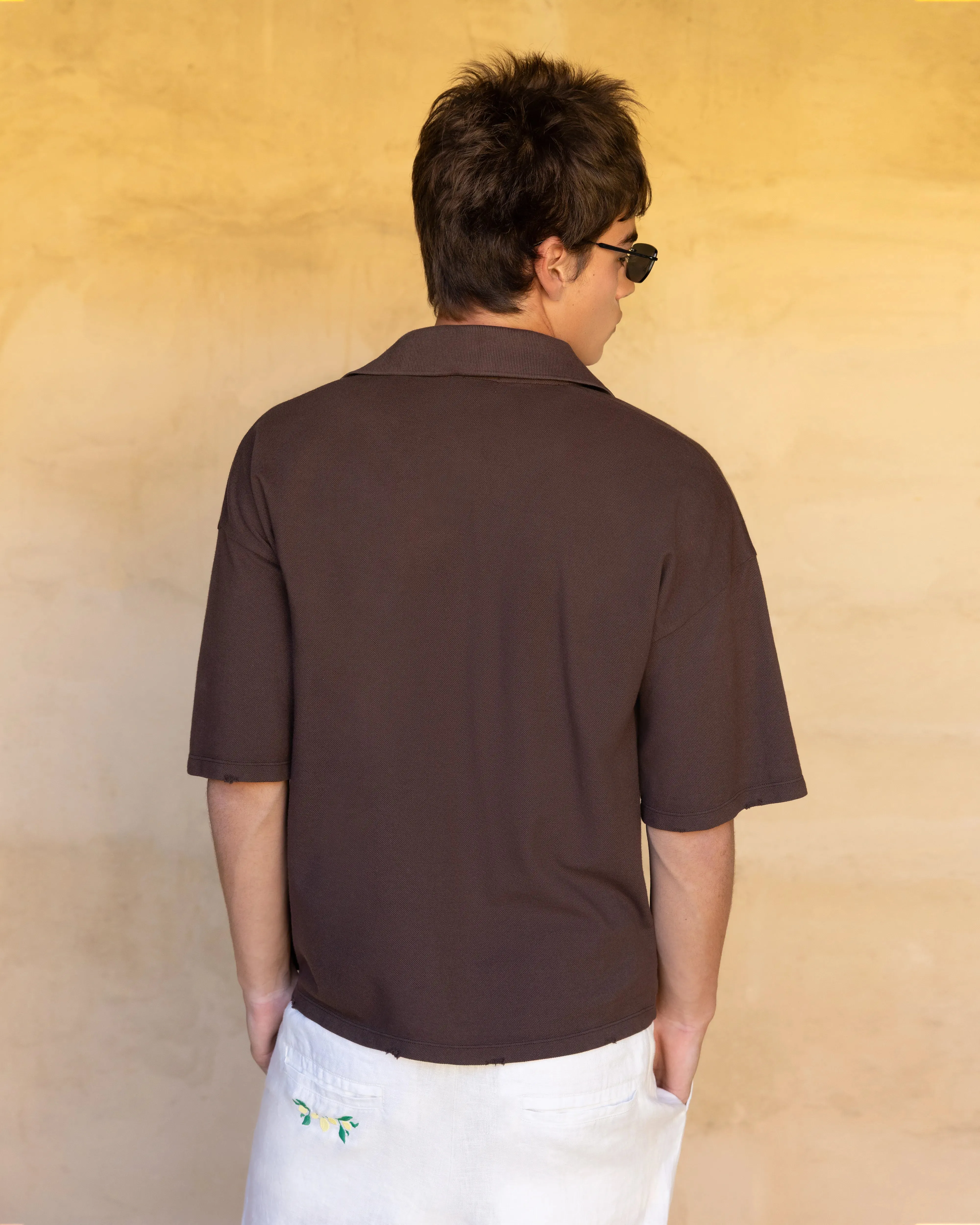 Riviera Polo Brown sold by Nude Project product image thumbnail 4