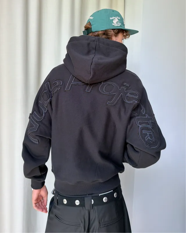 Marble Hoodie Black made by Nude Project