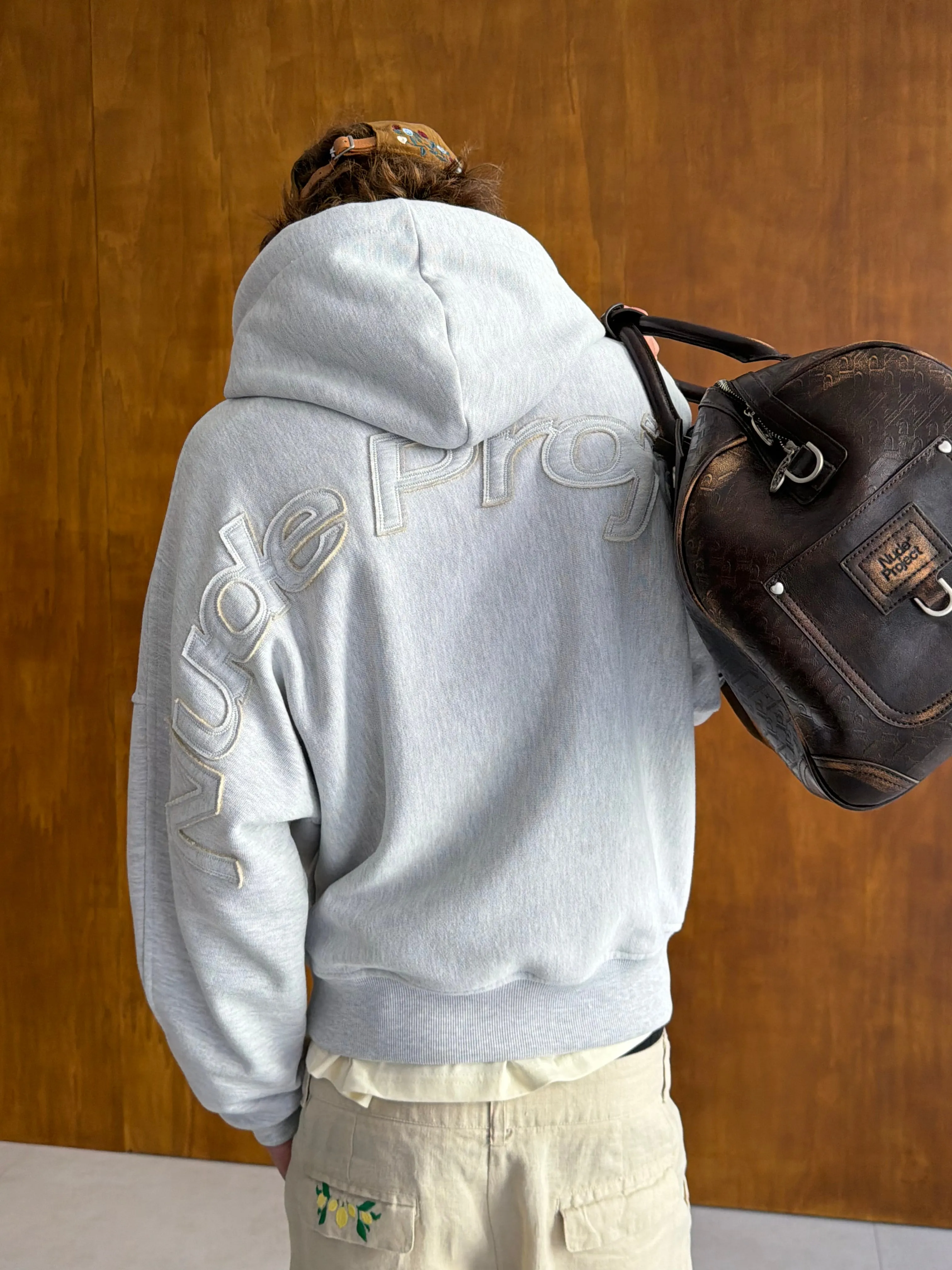 Marble Hoodie Grey Melange sold by Nude Project product image thumbnail 2