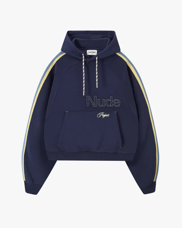 Biggie Hoodie Navy made by Nude Project