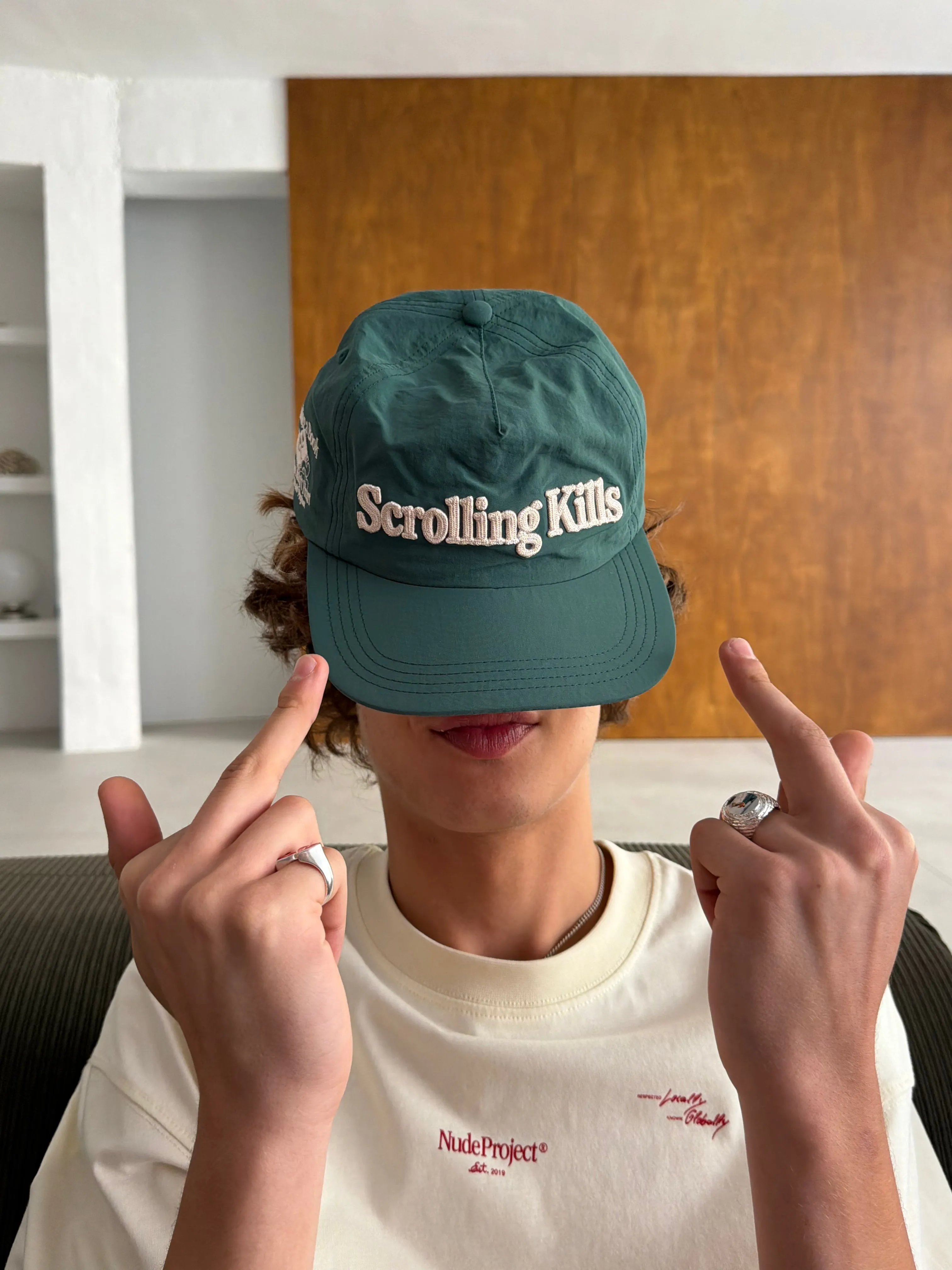 Scrolling Cap sold by Nude Project product image thumbnail 3