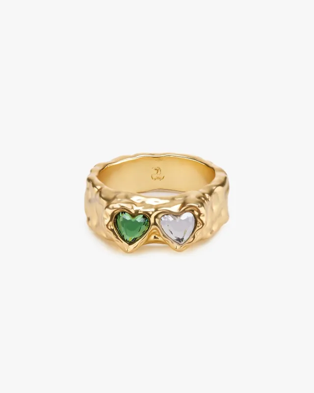 Hearts Ring Gold made by Nude Project