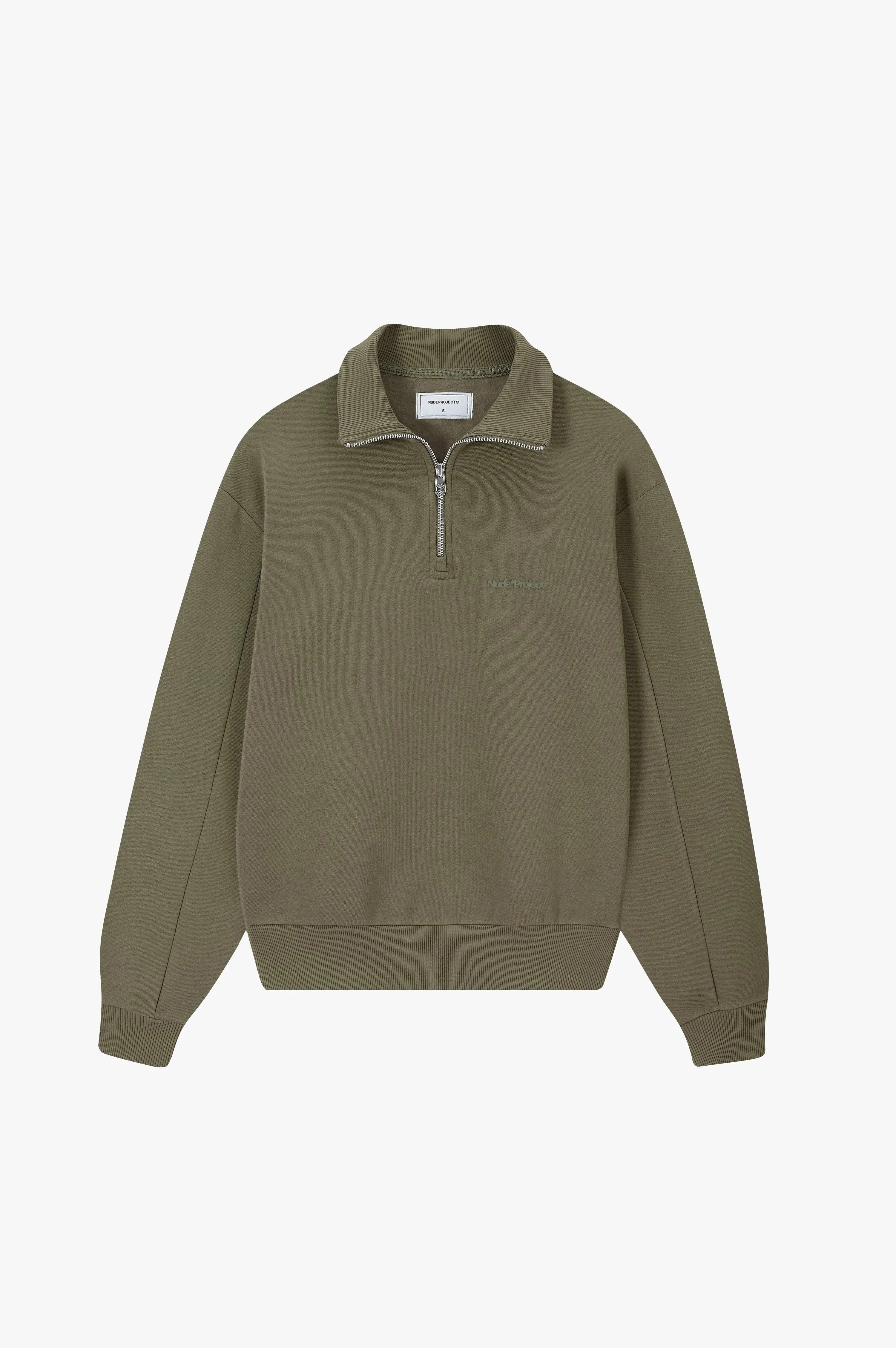 Origins Quarter-Zip Khaki sold by Nude Project