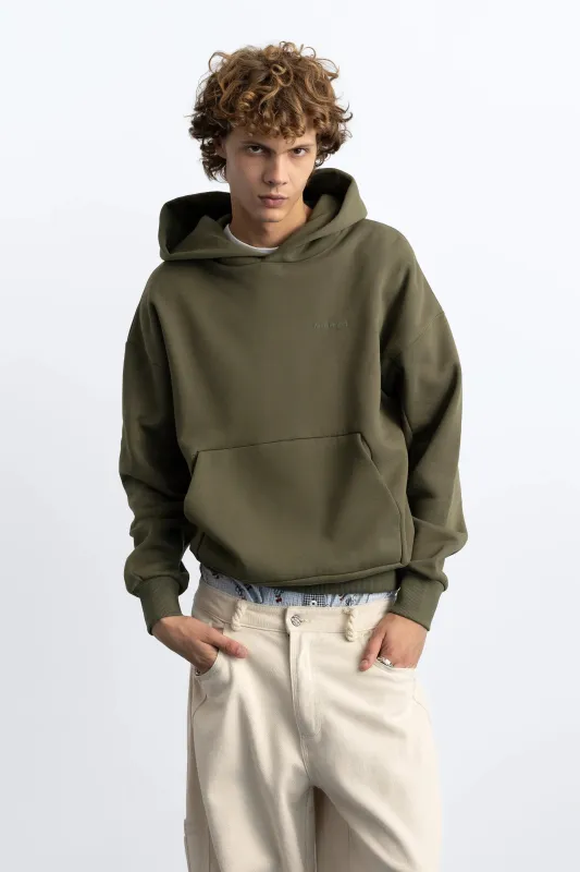 Origins Hoodie Khaki made by Nude Project