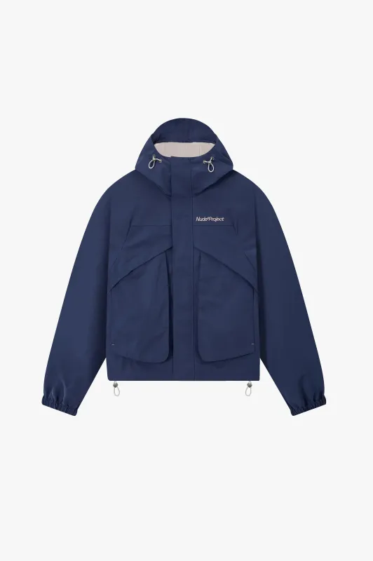 Windbreaker Jacket Navy made by Nude Project