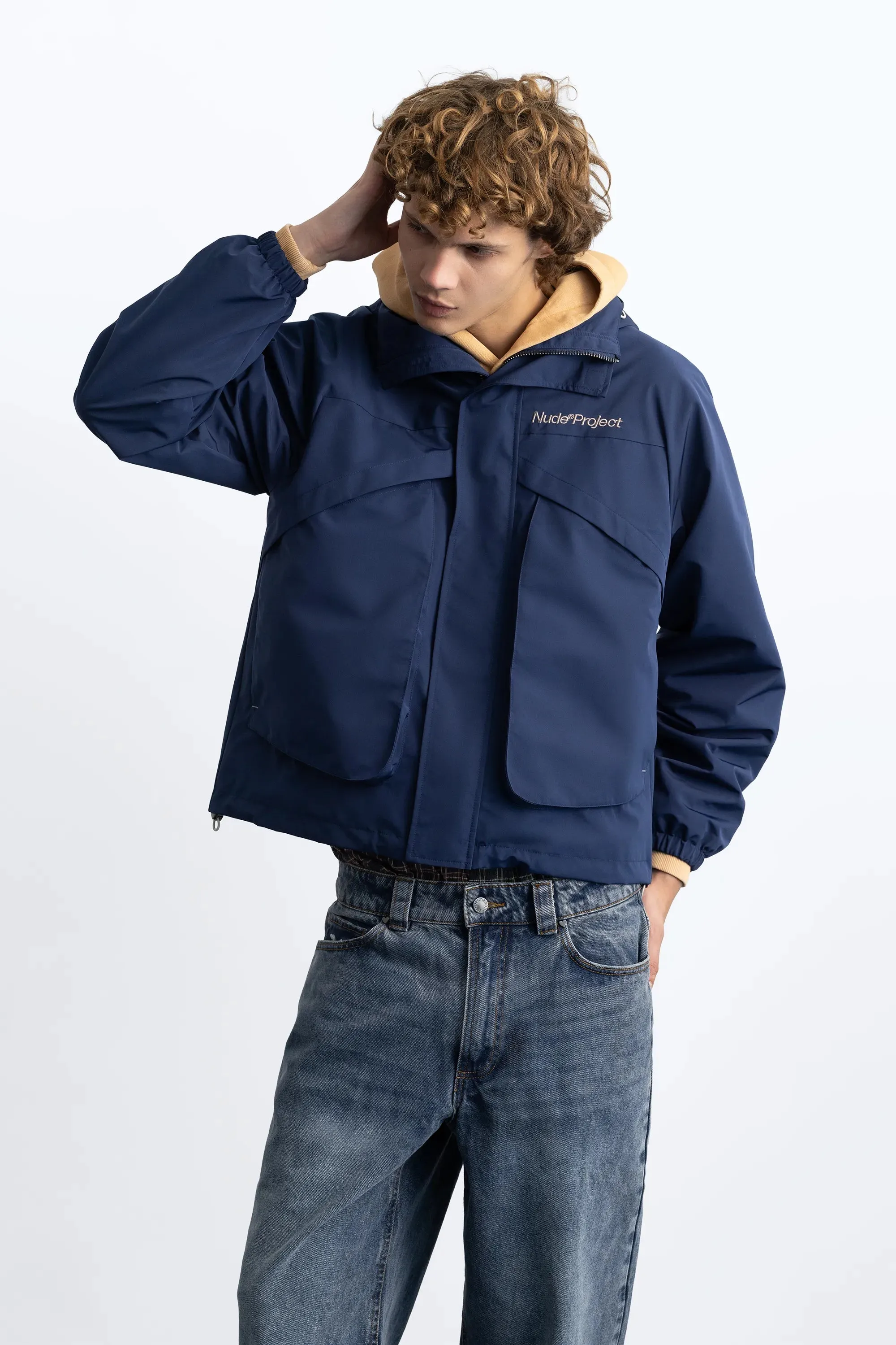Windbreaker Jacket Navy sold by Nude Project product image thumbnail 2