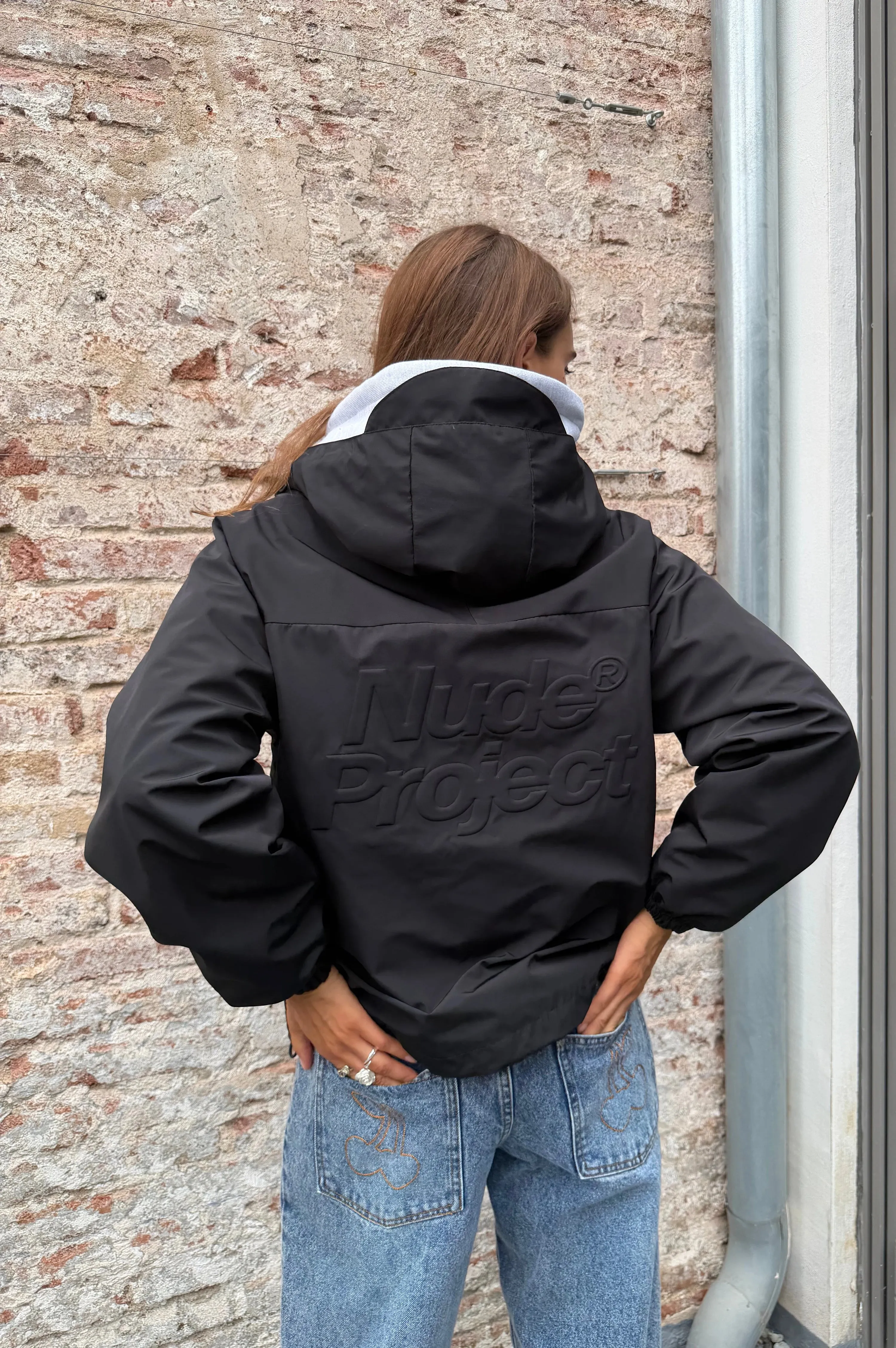 Windbreaker Jacket Black sold by Nude Project product image thumbnail 3