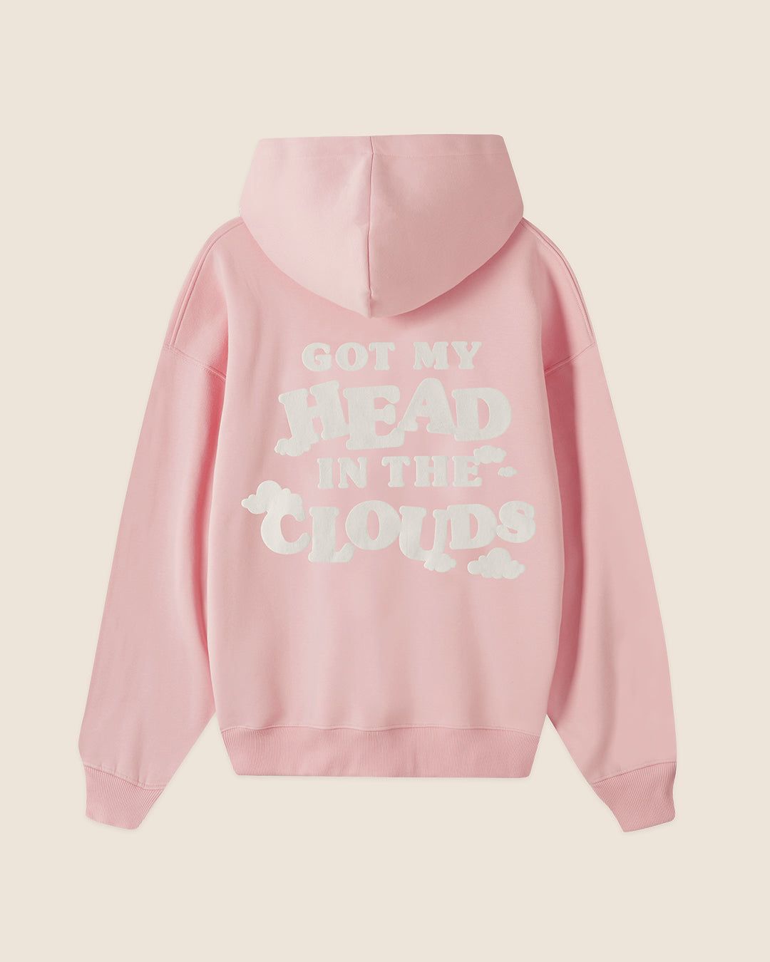HEAD IN THE CLOUDS HOOD PINK sold by Nude Project