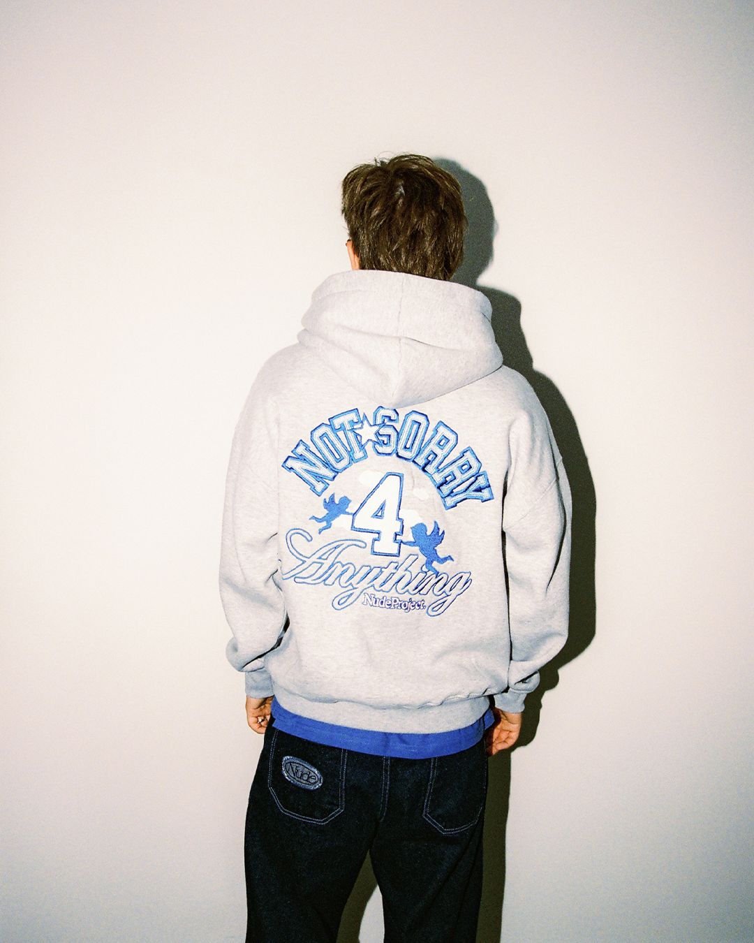 NOT SORRY HOOD SPORTS GREY sold by Nude Project product image thumbnail 6