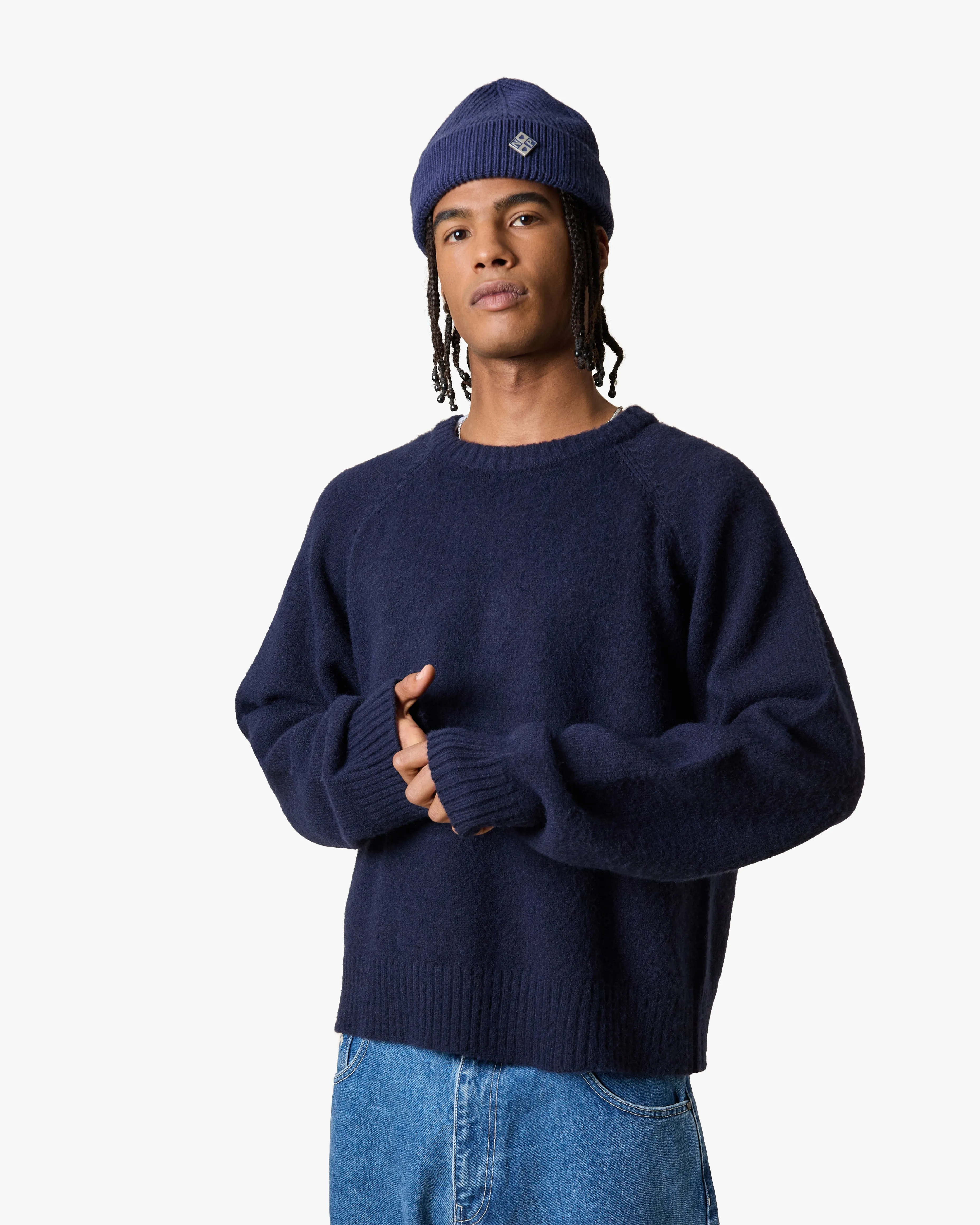 BOXY SWEATER NAVY sold by Nude Project product image thumbnail 3