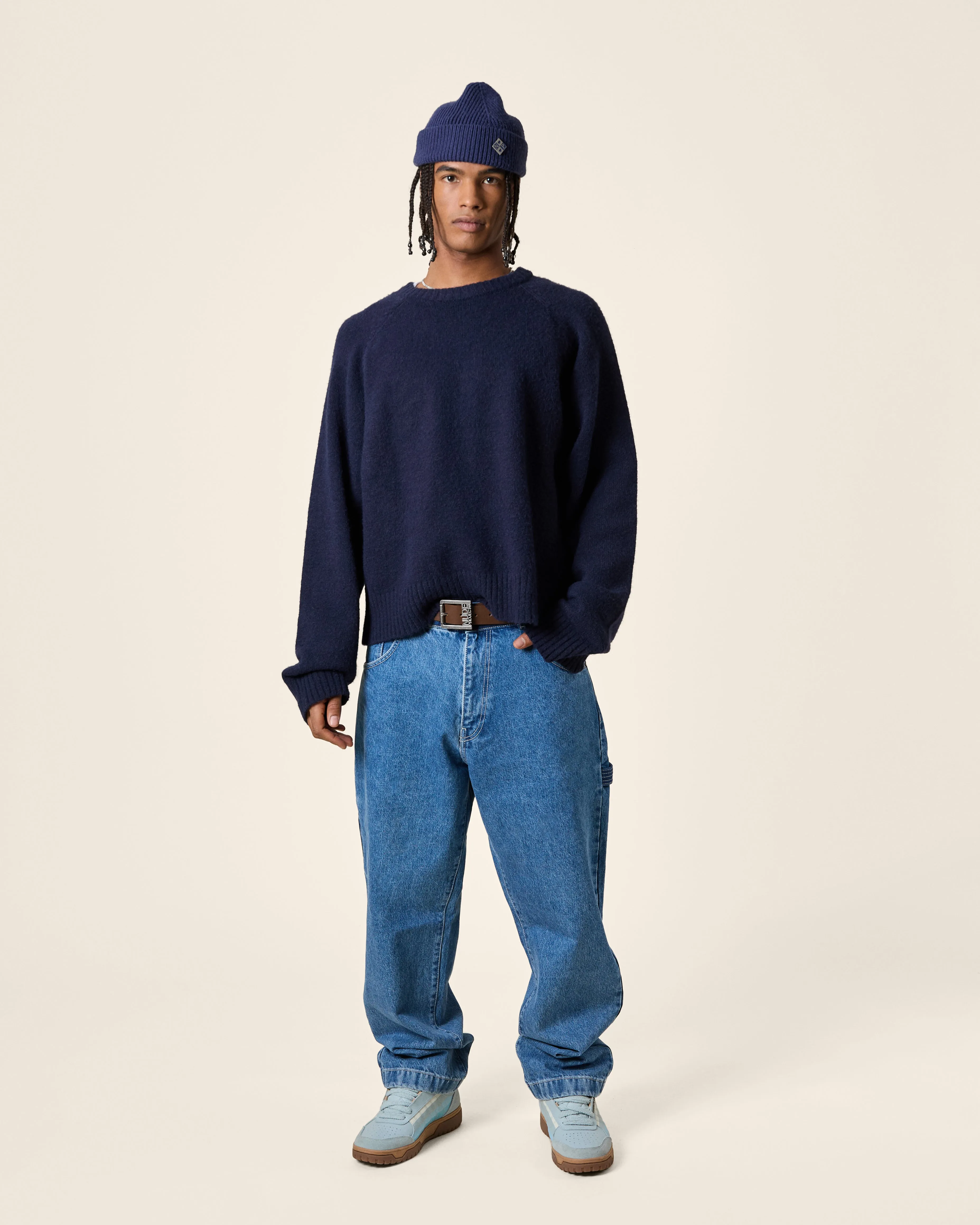 BOXY SWEATER NAVY sold by Nude Project product image thumbnail 4