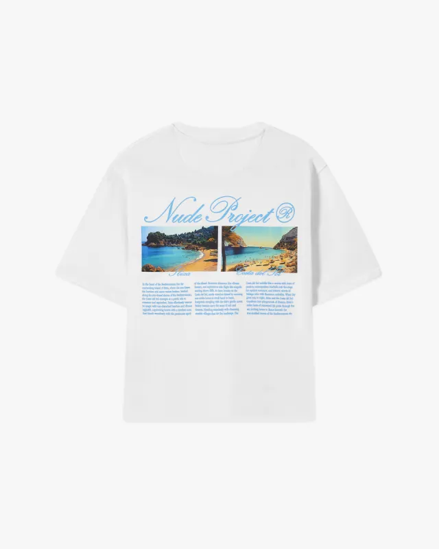 COSTA CROPPED TEE WHITE sold by Nude Project