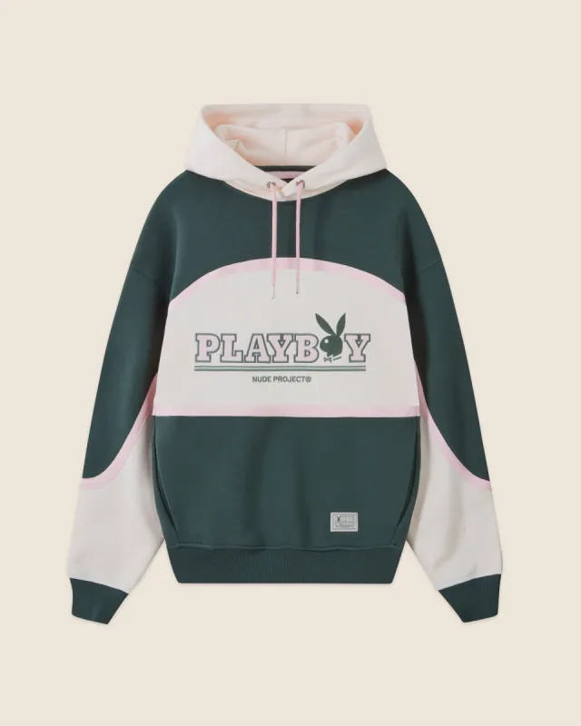 PALAZZO HOODIE GREEN PINK sold by Nude Project