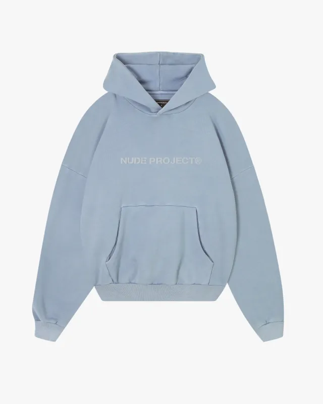 BOXY HOODIE ICE GREY sold by Nude Project