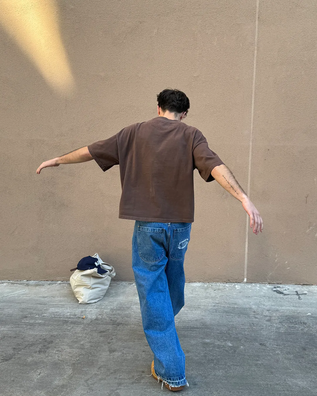 Boxy Tee Washed Brown sold by Nude Project product image thumbnail 4