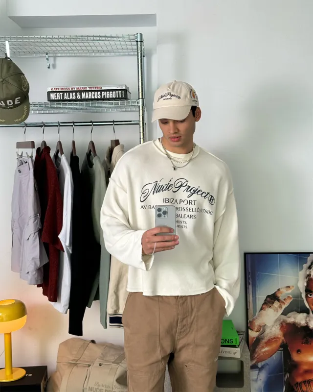 【美品✨】MIESROHE IBIZA SWEAT PULLOVERスウェット MIESROHE（ミースロエ）の「IBIZA SWEAT