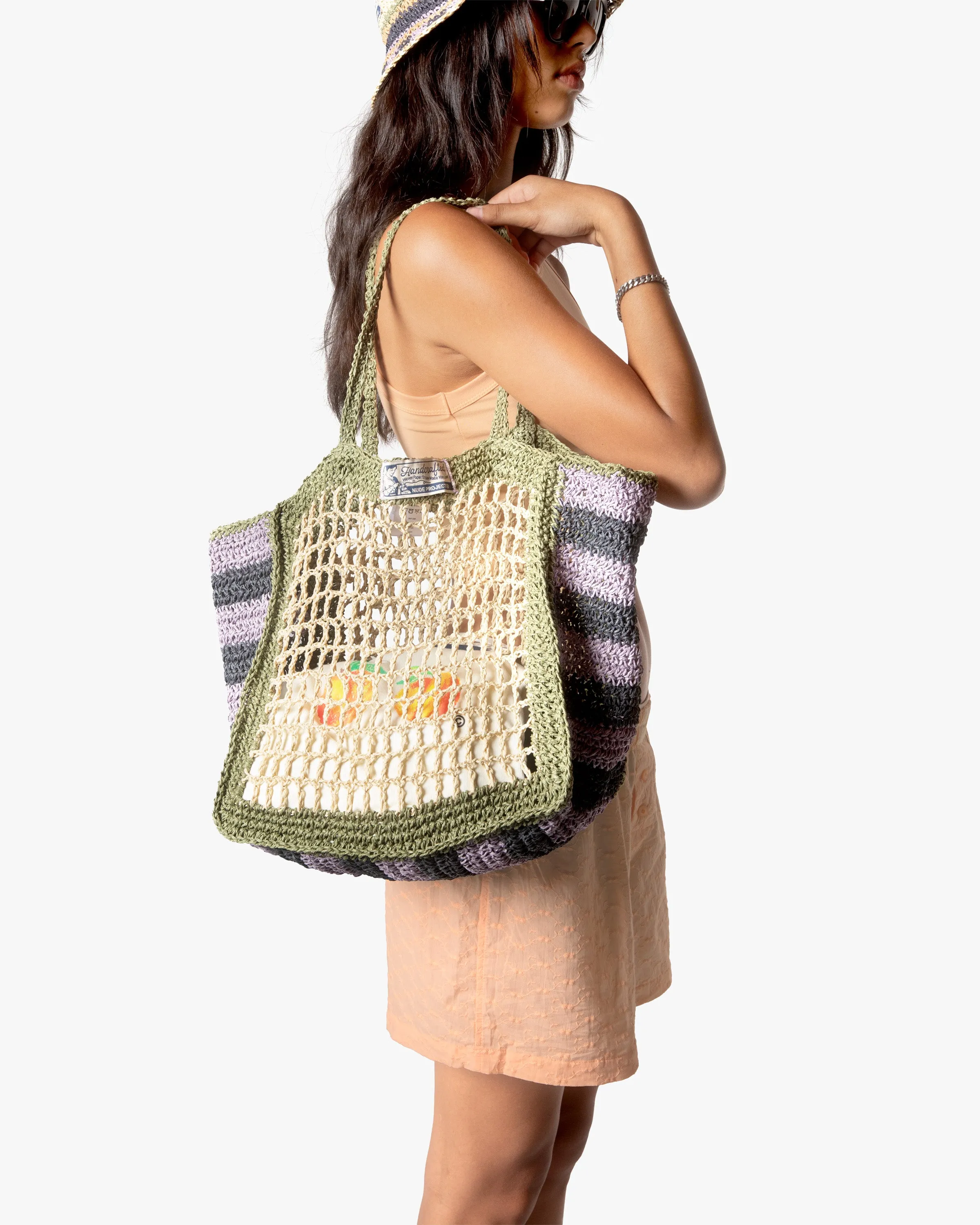 SPICE BAG SHOPPER GREEN/MARSHMALLOW sold by Nude Project product image thumbnail 2