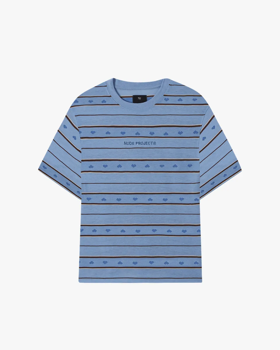 CLASSIC STRIPED TEE BLUE sold by Nude Project
