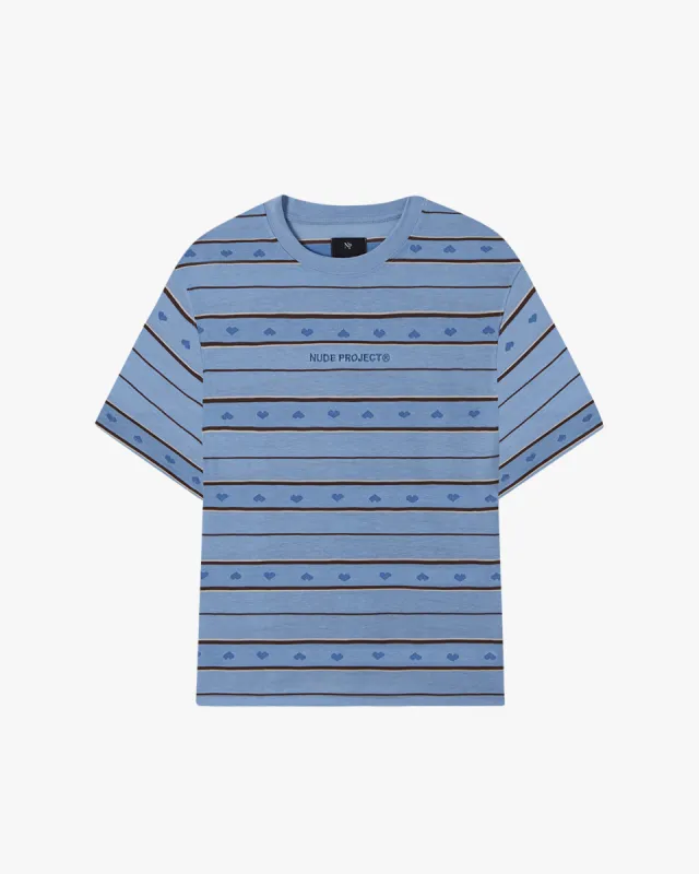 CLASSIC STRIPED TEE BLUE sold by Nude Project