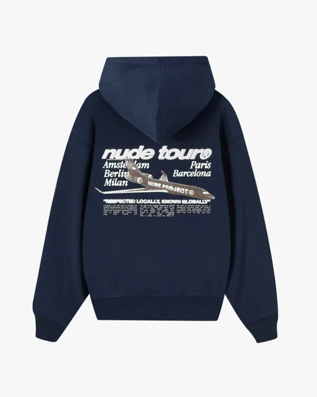 NUDE PLANE HOODIE NAVY sold by Nude Project
