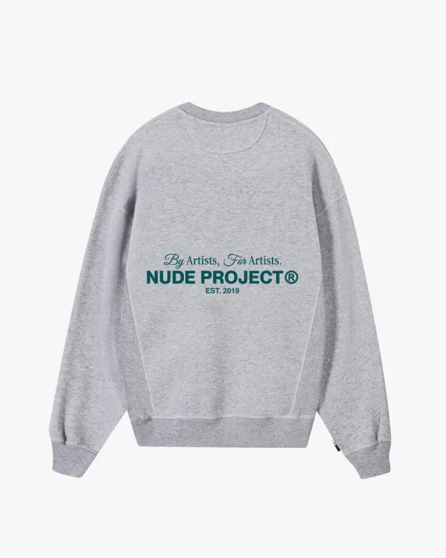 CULT*SWEATSHIRT GREY MELANGE sold by Nude Project