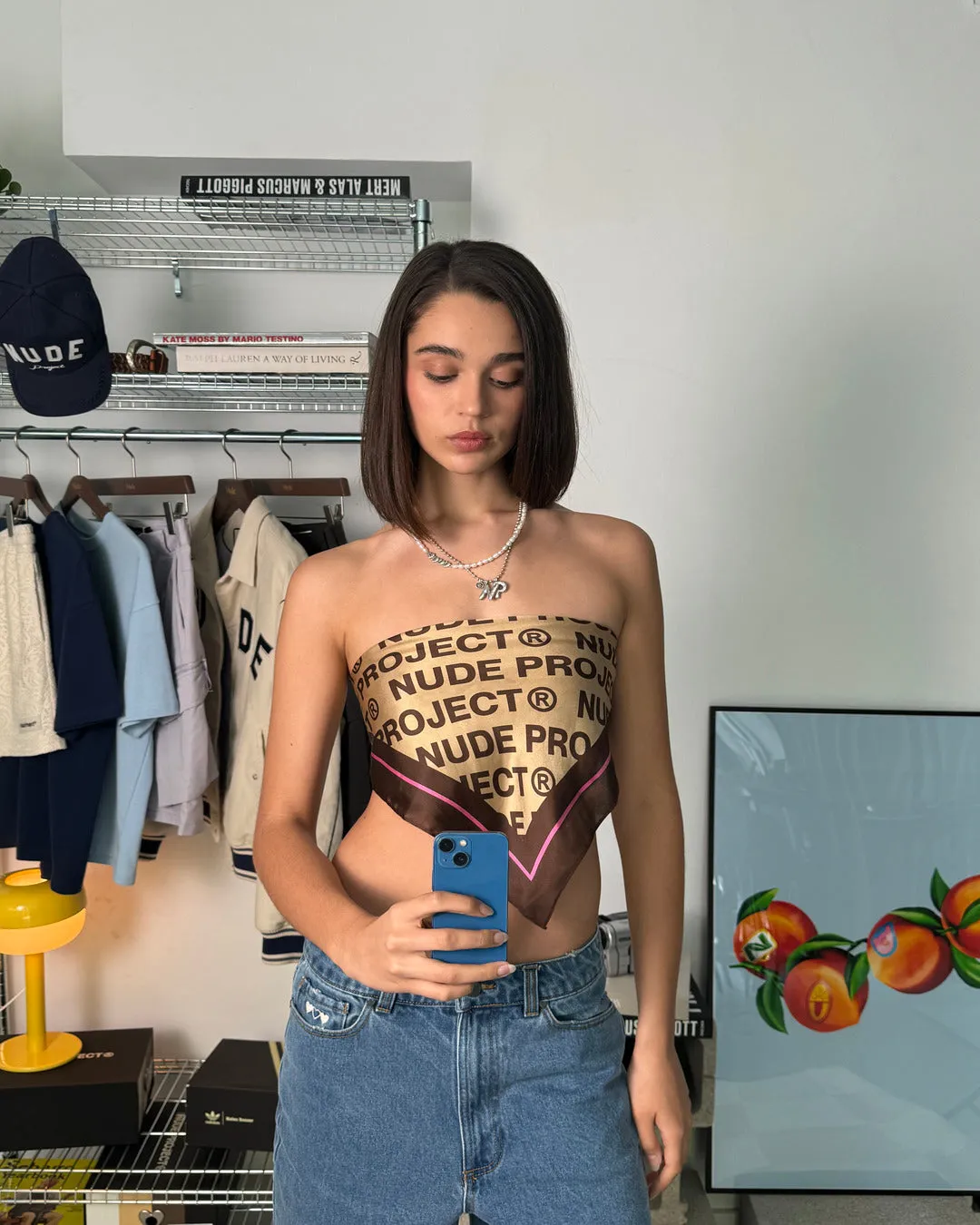 Classic Handkerchief Logo Brown sold by Nude Project product image thumbnail 5