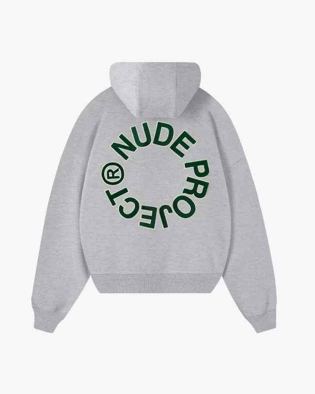 Kory Boxy Hoodie Grey Melange sold by Nude Project